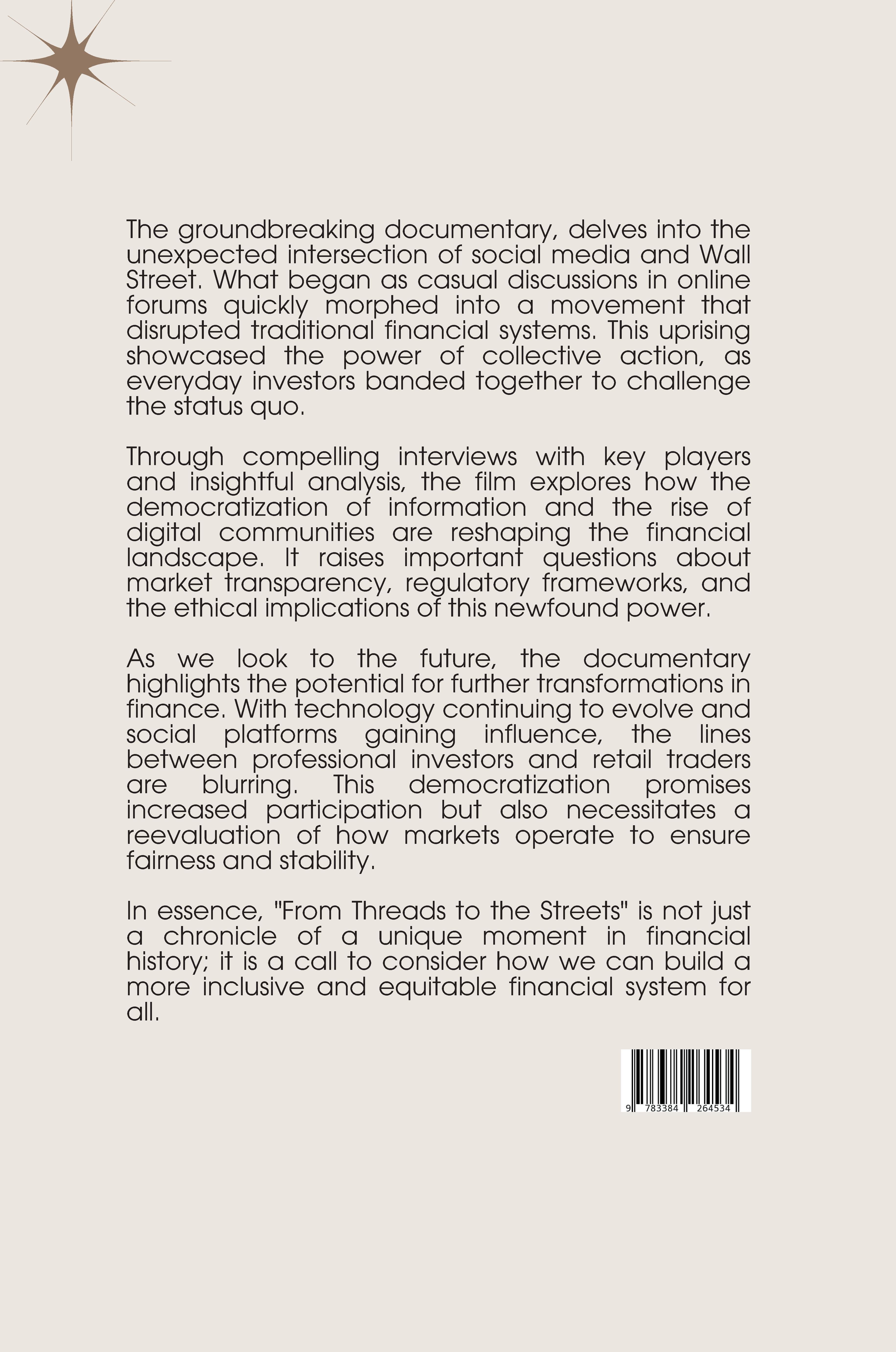 Rückseitencover From Threads to the Streets: The Reddit Uprising and the Future of Finance