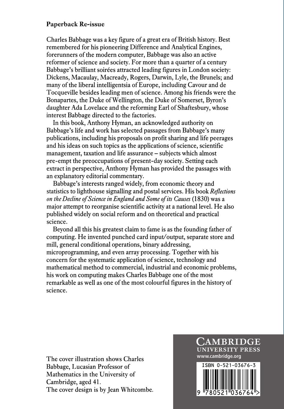 Rückseitencover Science and Reform
