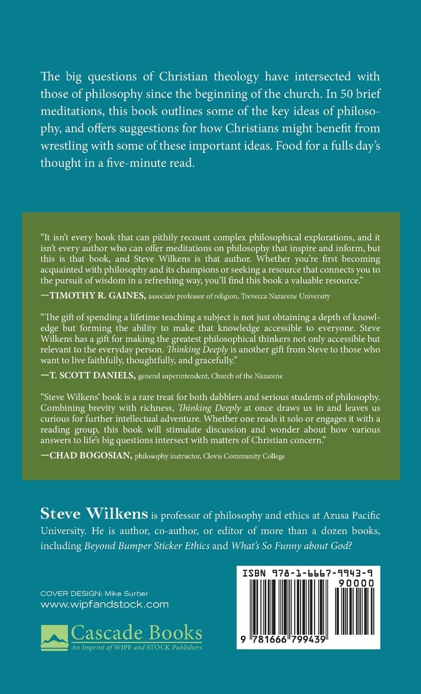 Rückseitencover Thinking Deeply