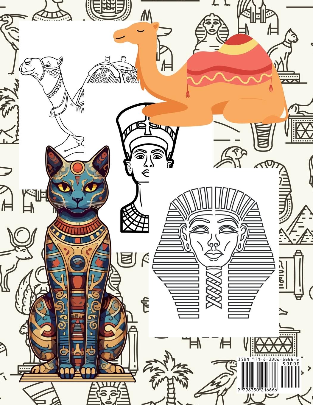 Rückseitencover Ancient Egypt Coloring Book