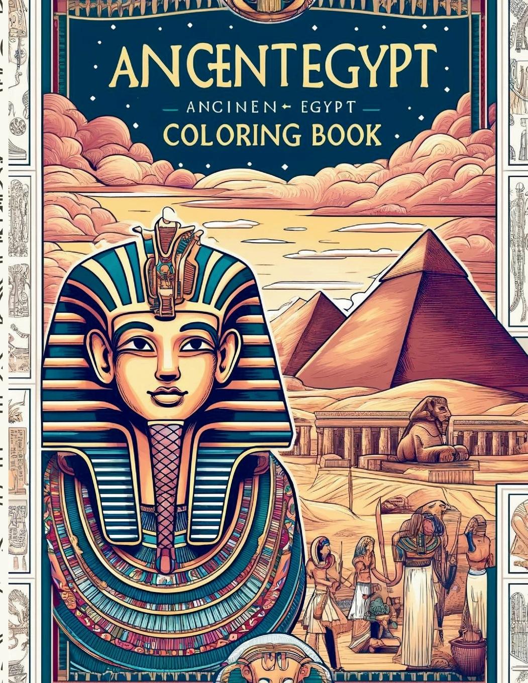 Vorderes Coverbild Ancient Egypt Coloring Book