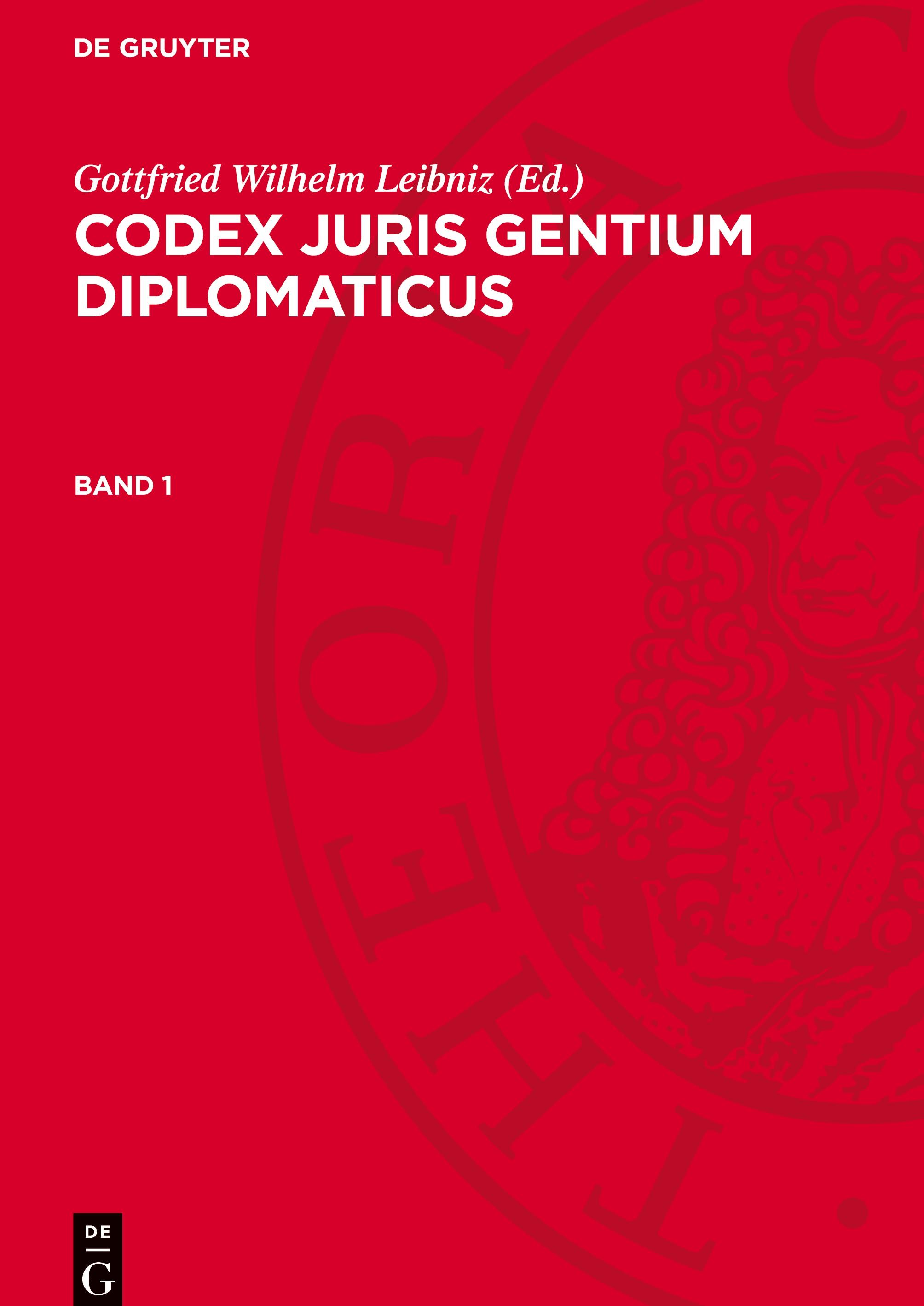 Vorderes Coverbild Codex juris gentium diplomaticus, Band 1, Codex juris gentium diplomaticus Band 1