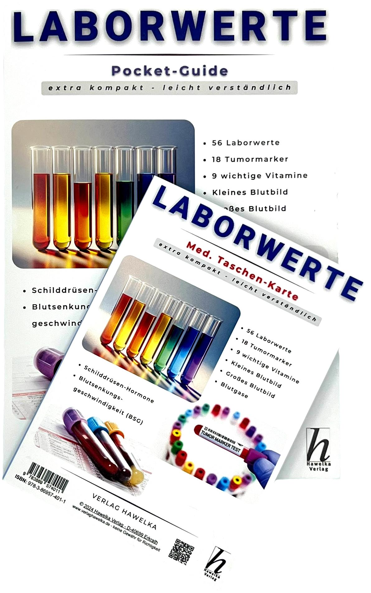 Beispielinhalt (Bild) Laborwerte - extra kompakt & leicht verständlich - Faltkarte A6 - Patienten-Ratgeber & Fachliteratur