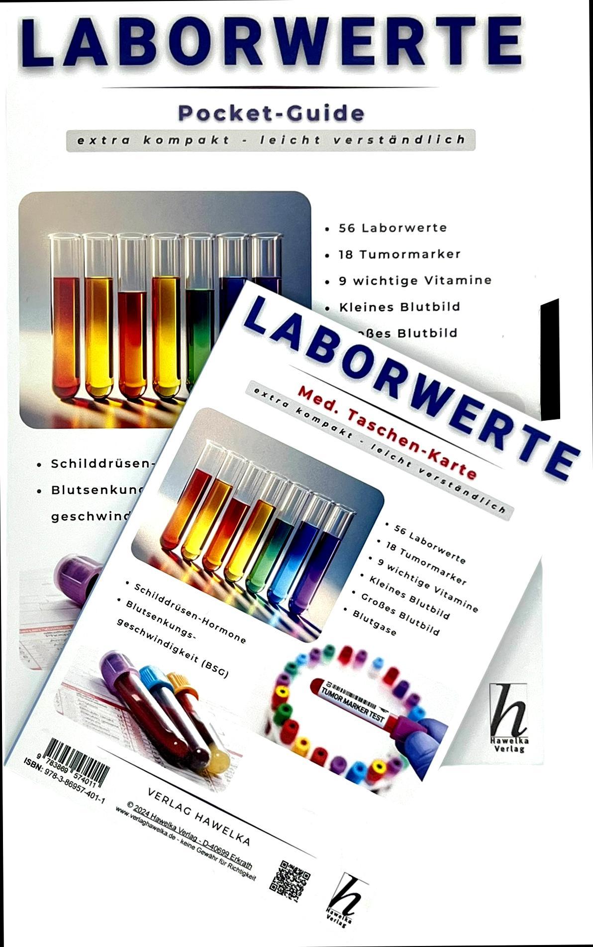 Beispielinhalt (Bild) Laborwerte - extra kompakt & leicht verständlich - Pocket-Guide - Faltkarte A5 - Patienten-Ratgeber & Fachliteratur