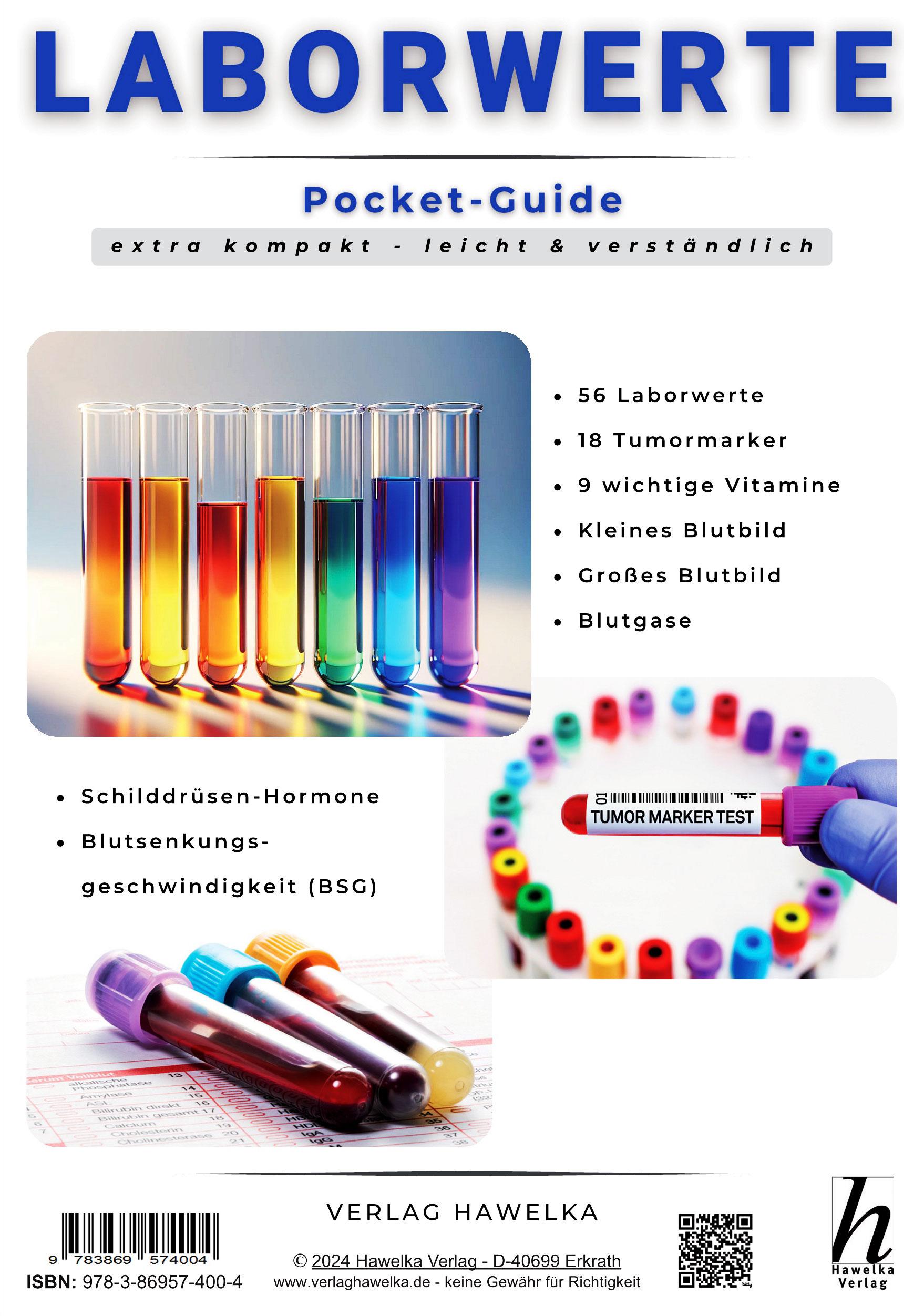 Beispielinhalt (Bild) Laborwerte - extra kompakt & leicht verständlich - Pocket-Guide - Faltkarte A5 - Patienten-Ratgeber & Fachliteratur