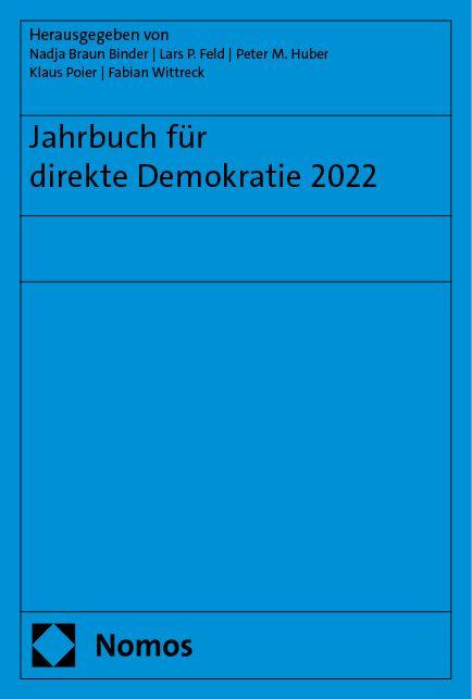 Vorderes Coverbild Jahrbuch für direkte Demokratie 2022