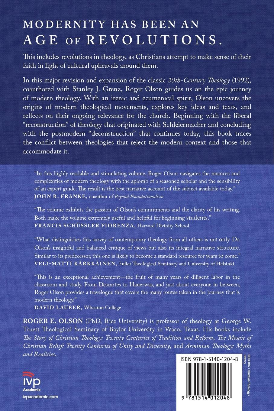 Rückseitencover The Journey of Modern Theology