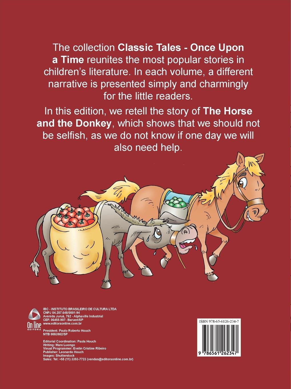 Rückseitencover Classic Tales Once Upon a Time The Horse and The Donkey