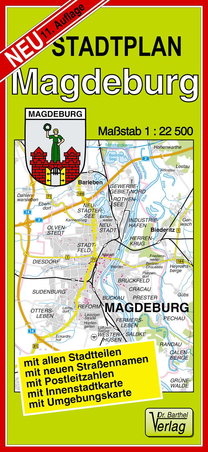 Vorderes Coverbild Stadtplan Magdeburg 1 : 22 500