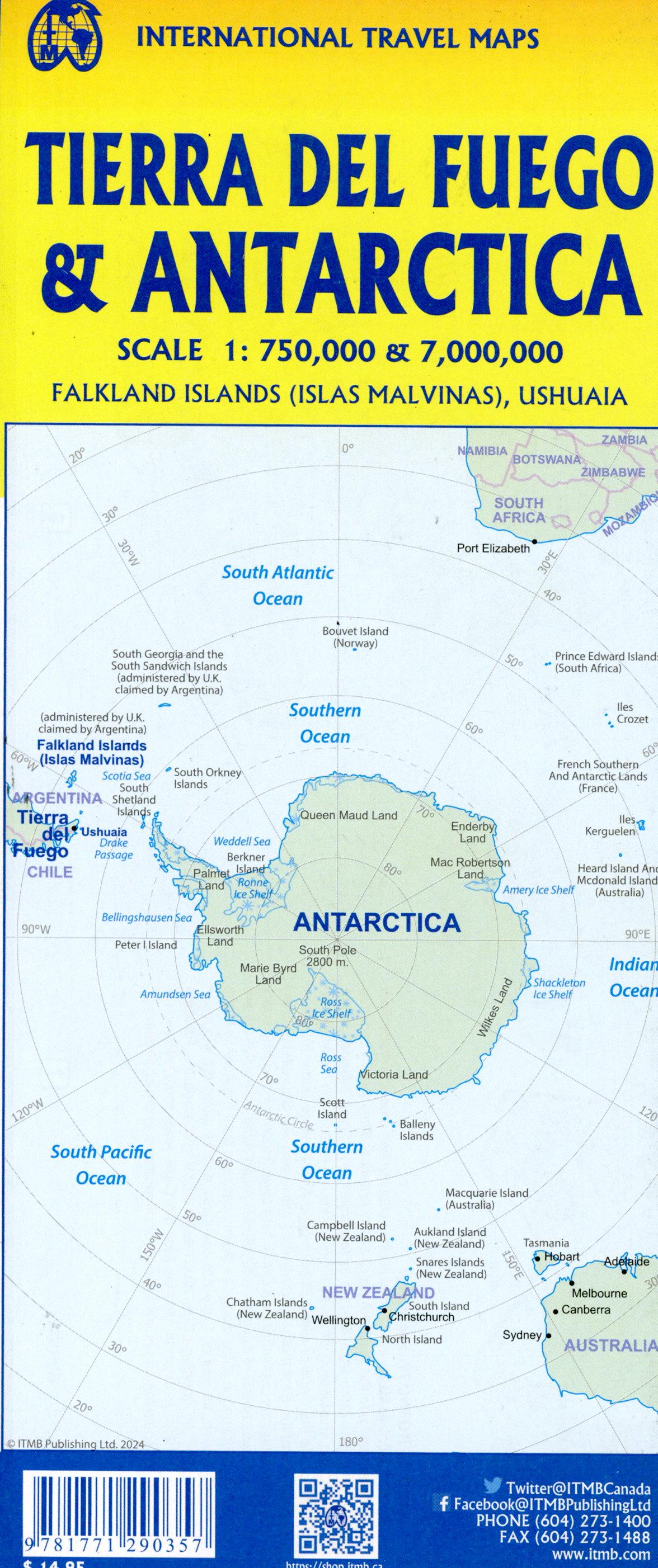 Beispielinhalt (Bild) Topographische Karte Antartica