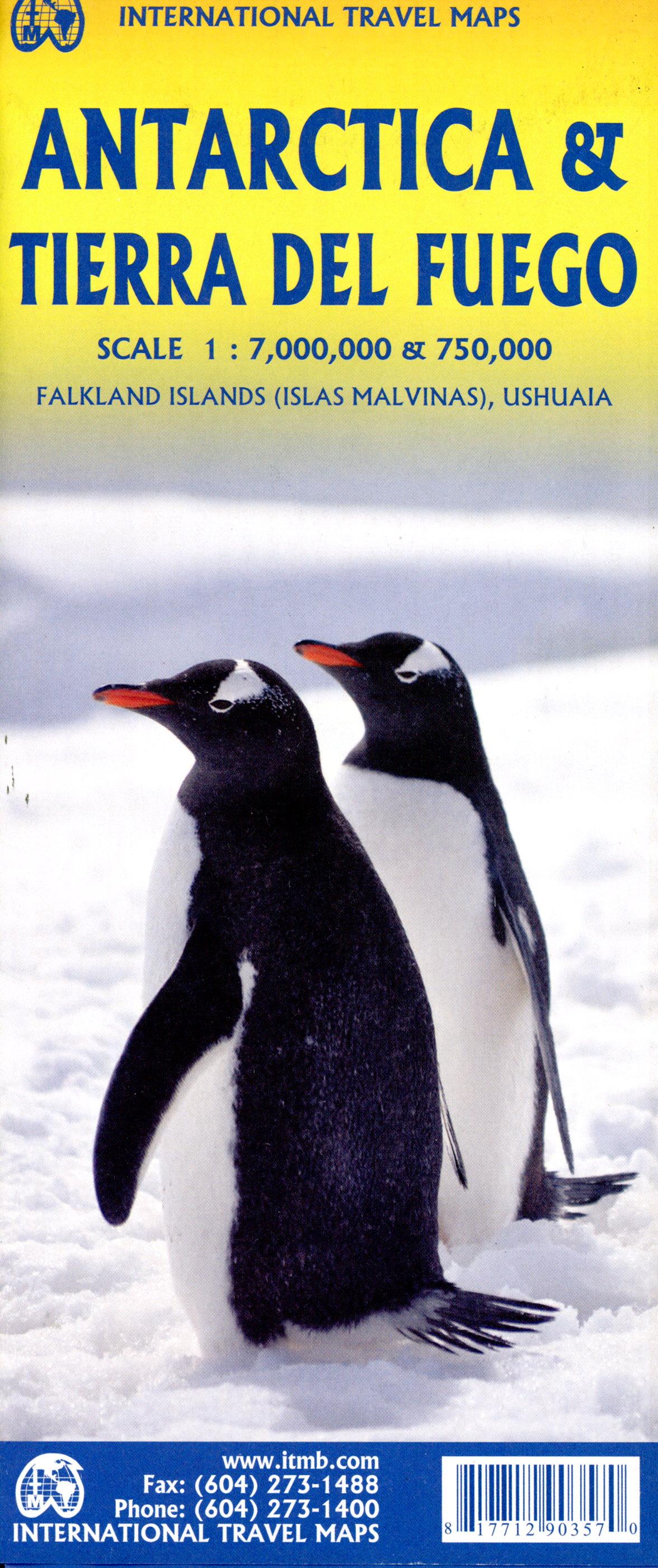 Vorderes Coverbild Topographische Karte Antartica