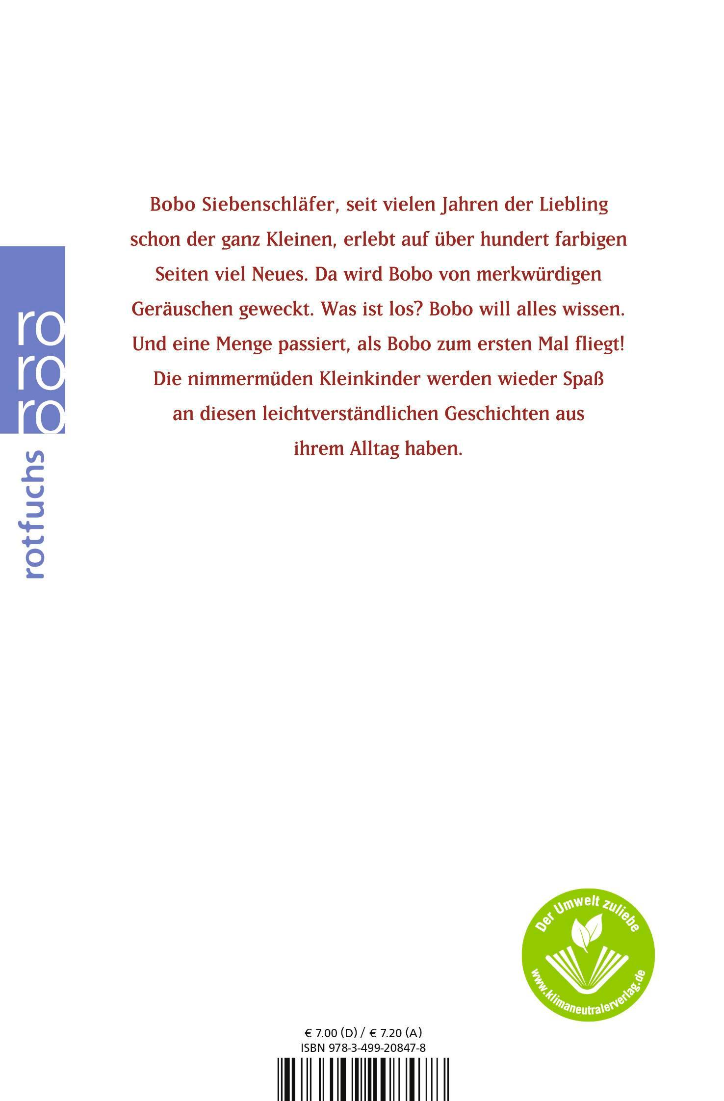 Rückseitencover Bobo Siebenschläfer ist wieder da