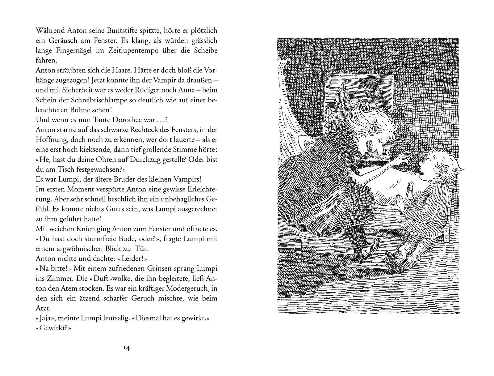 Beispielinhalt (Bild) Der kleine Vampir feiert Weihnachten