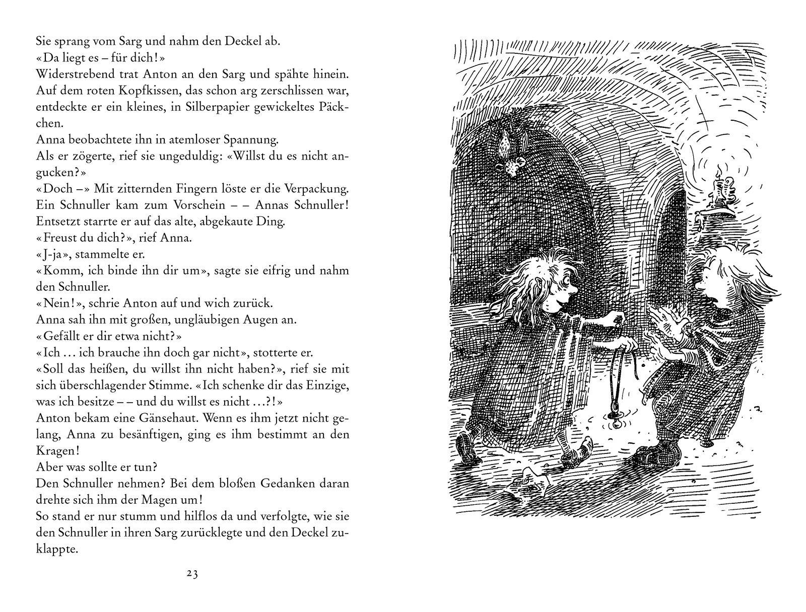 Beispielinhalt (Bild) Der kleine Vampir und die große Liebe