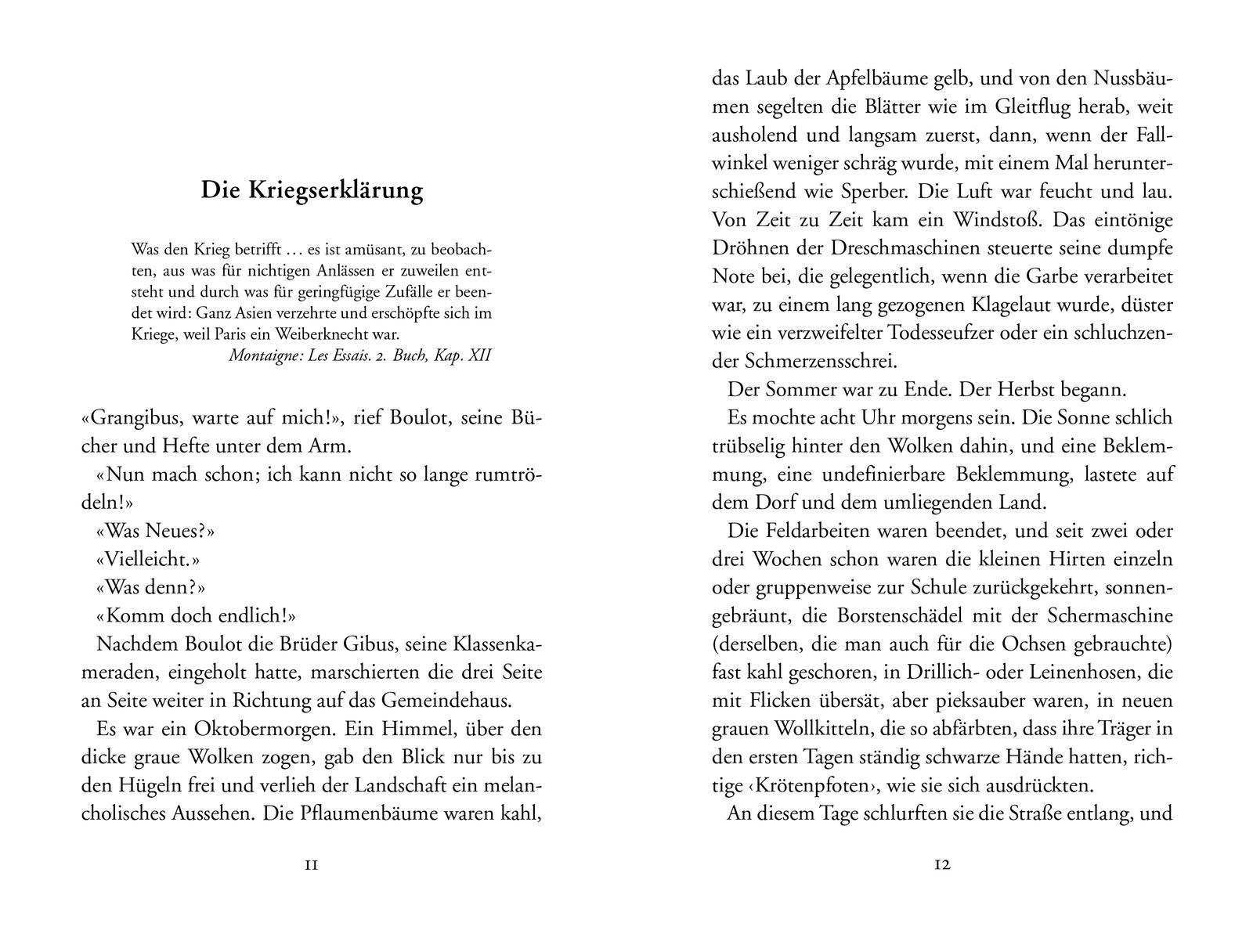 Beispielinhalt (Bild) Der Krieg der Knöpfe
