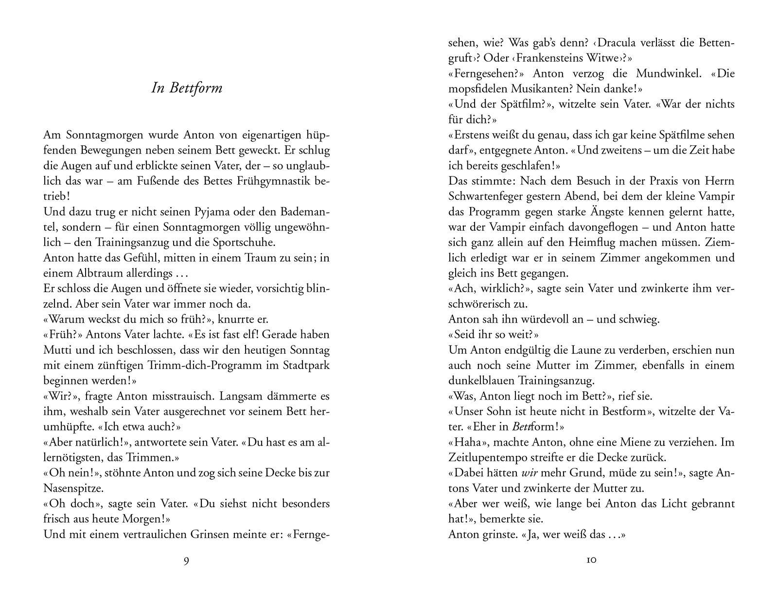 Beispielinhalt (Bild) Der kleine Vampir und der Lichtapparat