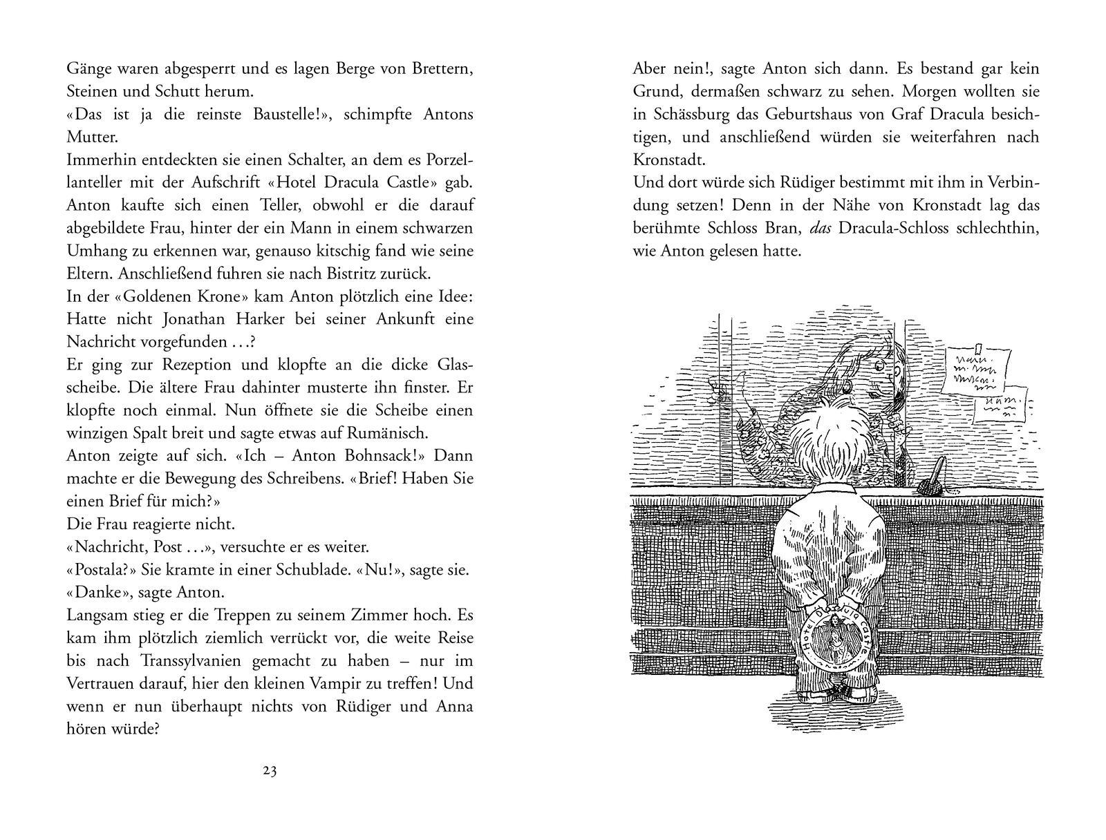 Beispielinhalt (Bild) Der kleine Vampir und Graf Dracula