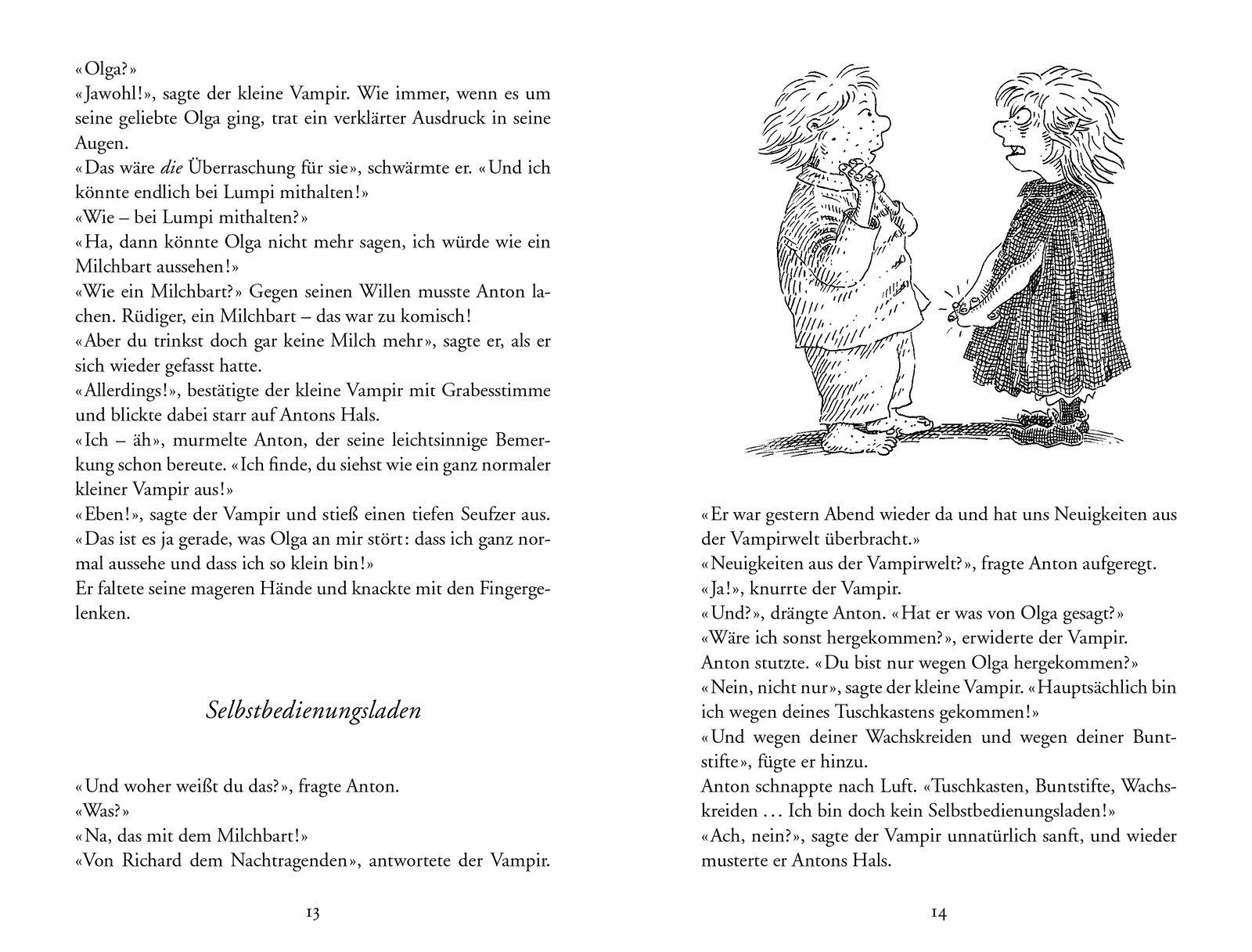 Beispielinhalt (Bild) Der kleine Vampir und der rätselhafte Sarg