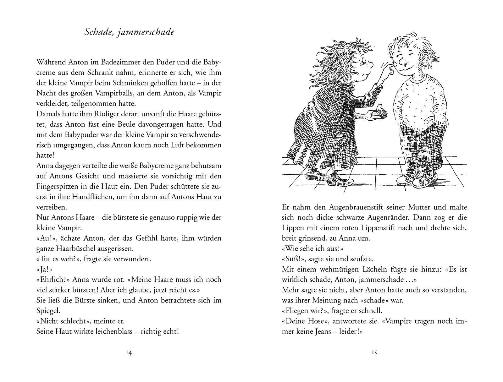 Beispielinhalt (Bild) Der kleine Vampir in der Höhle des Löwen