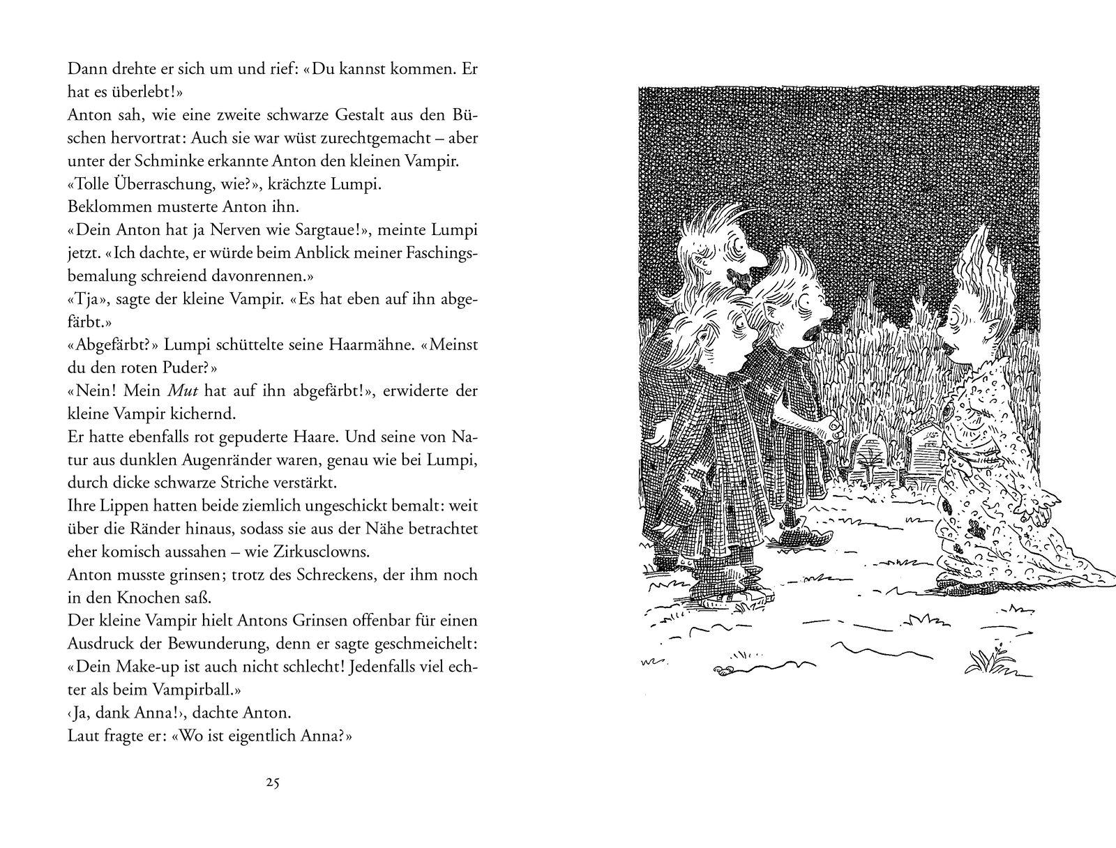 Beispielinhalt (Bild) Der kleine Vampir in der Höhle des Löwen