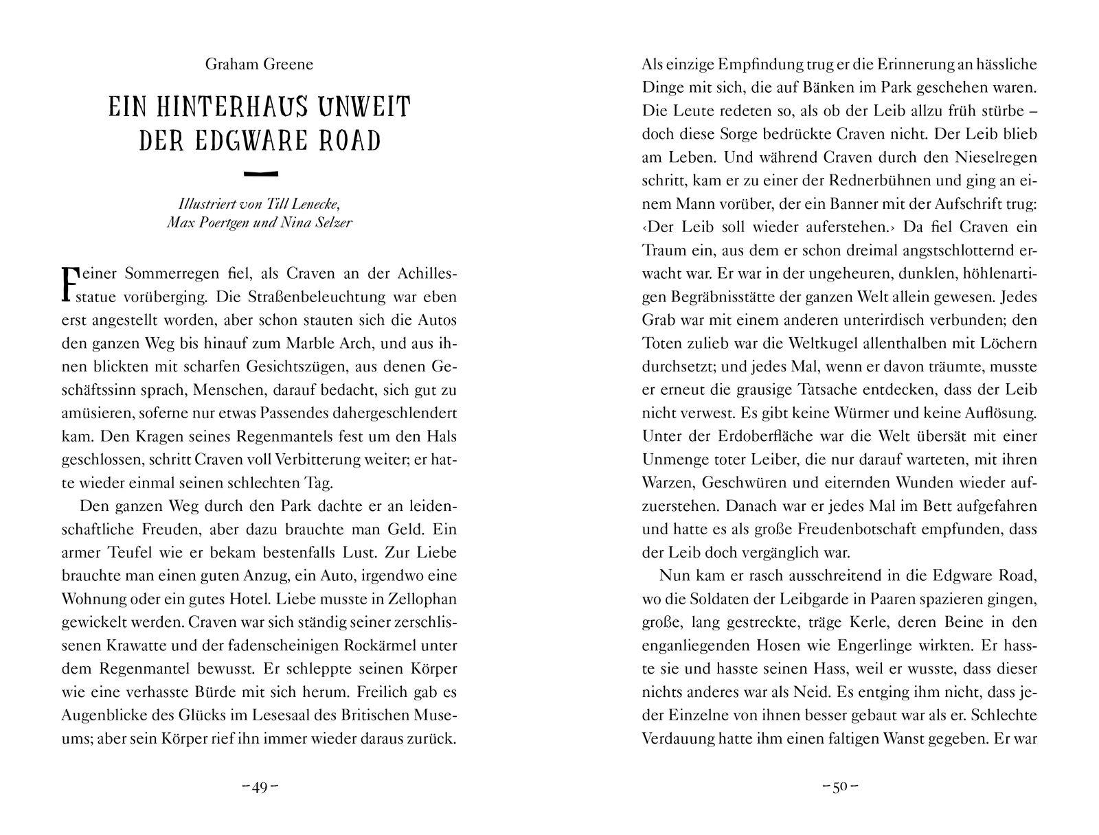 Beispielinhalt (Bild) Schaurigschöne Spukgeschichten für schwarze Nächte