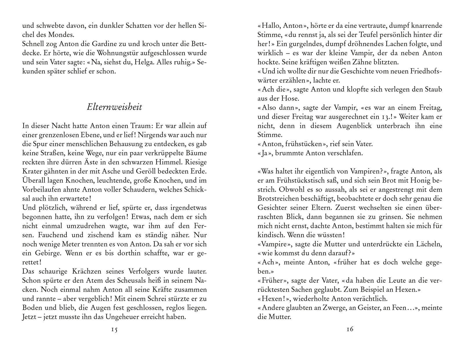 Beispielinhalt (Bild) Der kleine Vampir