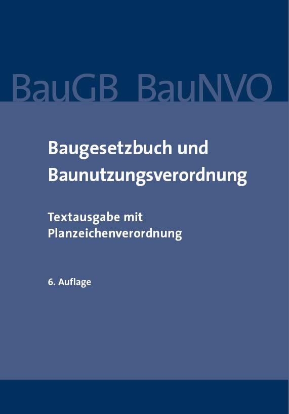 Vorderes Coverbild Baugesetzbuch und Baunutzungsverordnung
