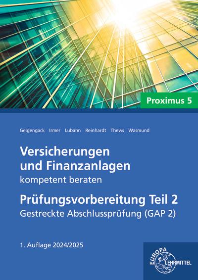 Vorderes Coverbild Versicherungen und Finanzanlagen kompetent beraten - Prüfungsvorbereitung Teil 2