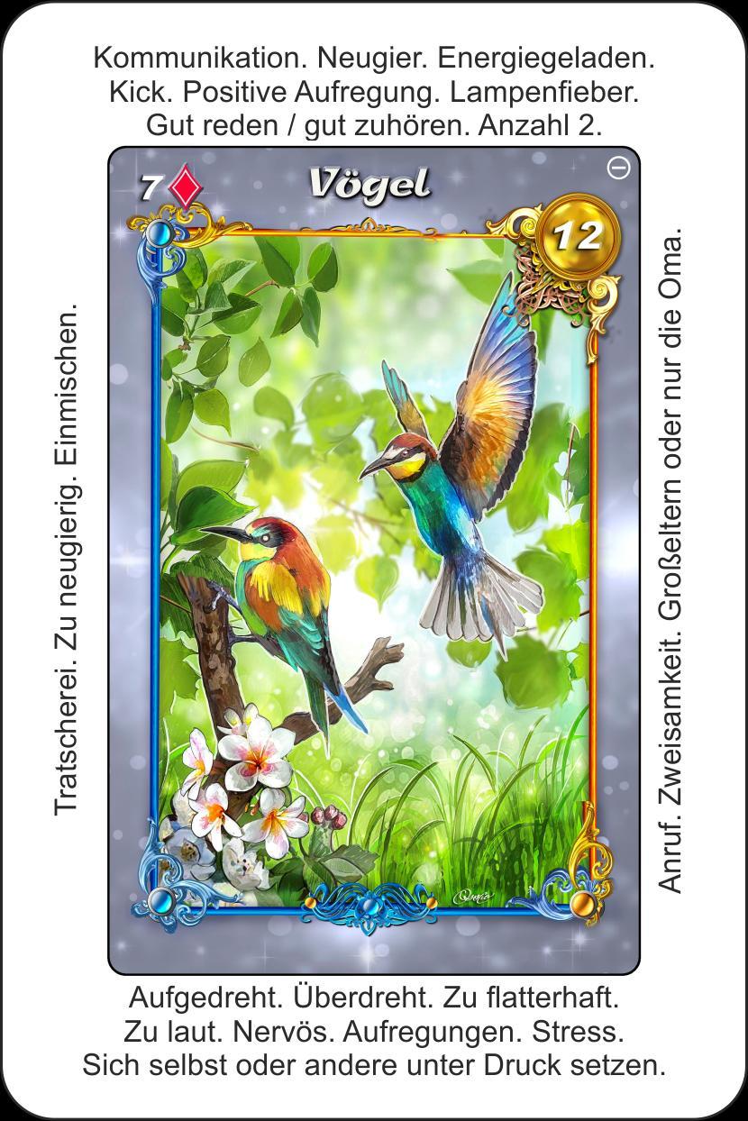 Beispielinhalt (Bild) Lenormandkarten Licht und Schatten - Positive und negative Lenormand-Deutung auf jeder Karte