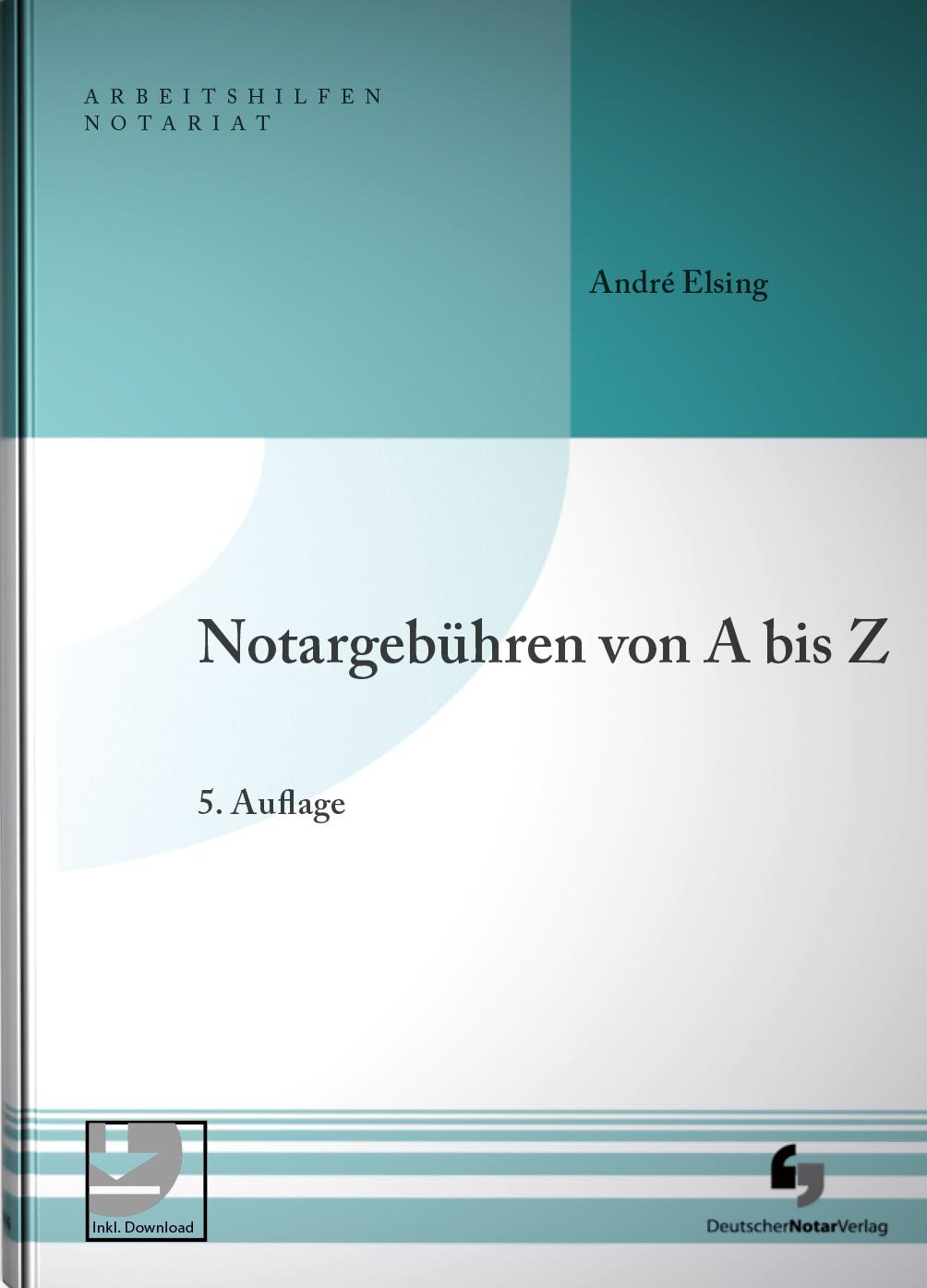 Vorderes Coverbild Notargebühren von A-Z