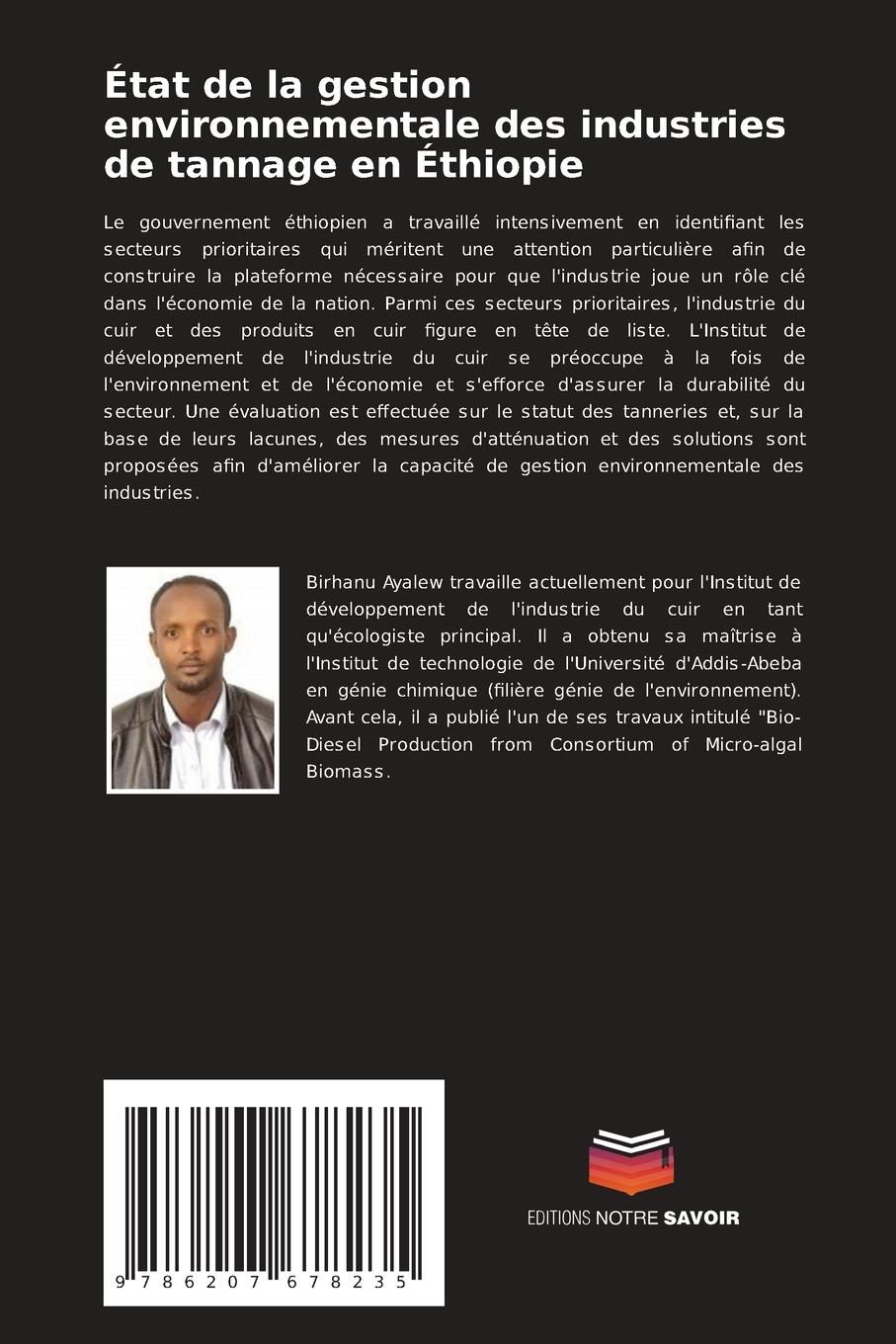 Rückseitencover État de la gestion environnementale des industries de tannage en Éthiopie