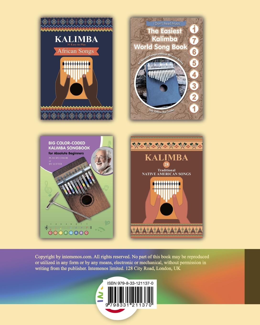 Rückseitencover 80 Easy Kids' Songs for Adult Kalimba Beginners