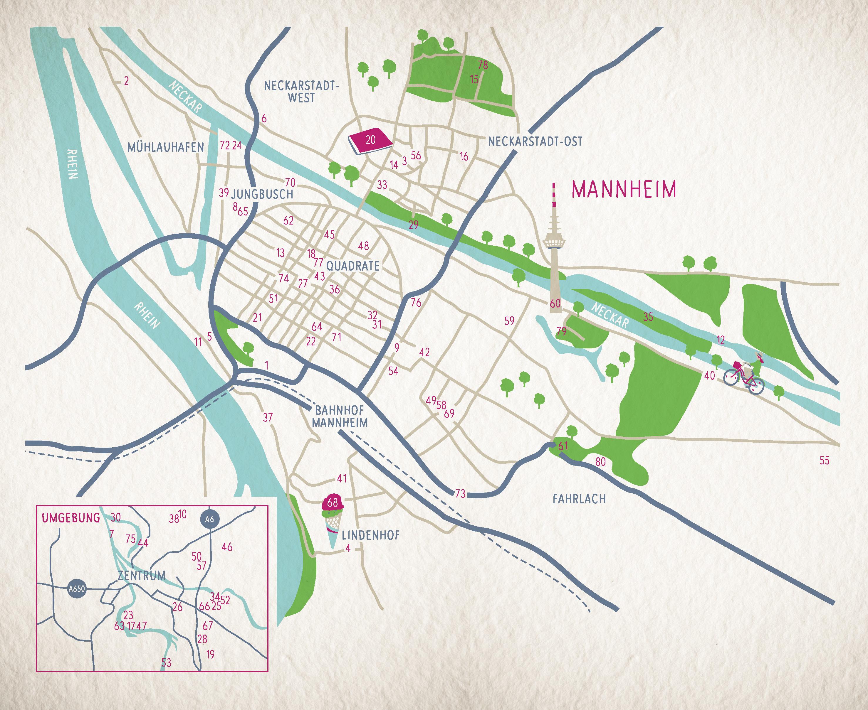 Beispielinhalt (Bild) Glücksorte in Mannheim