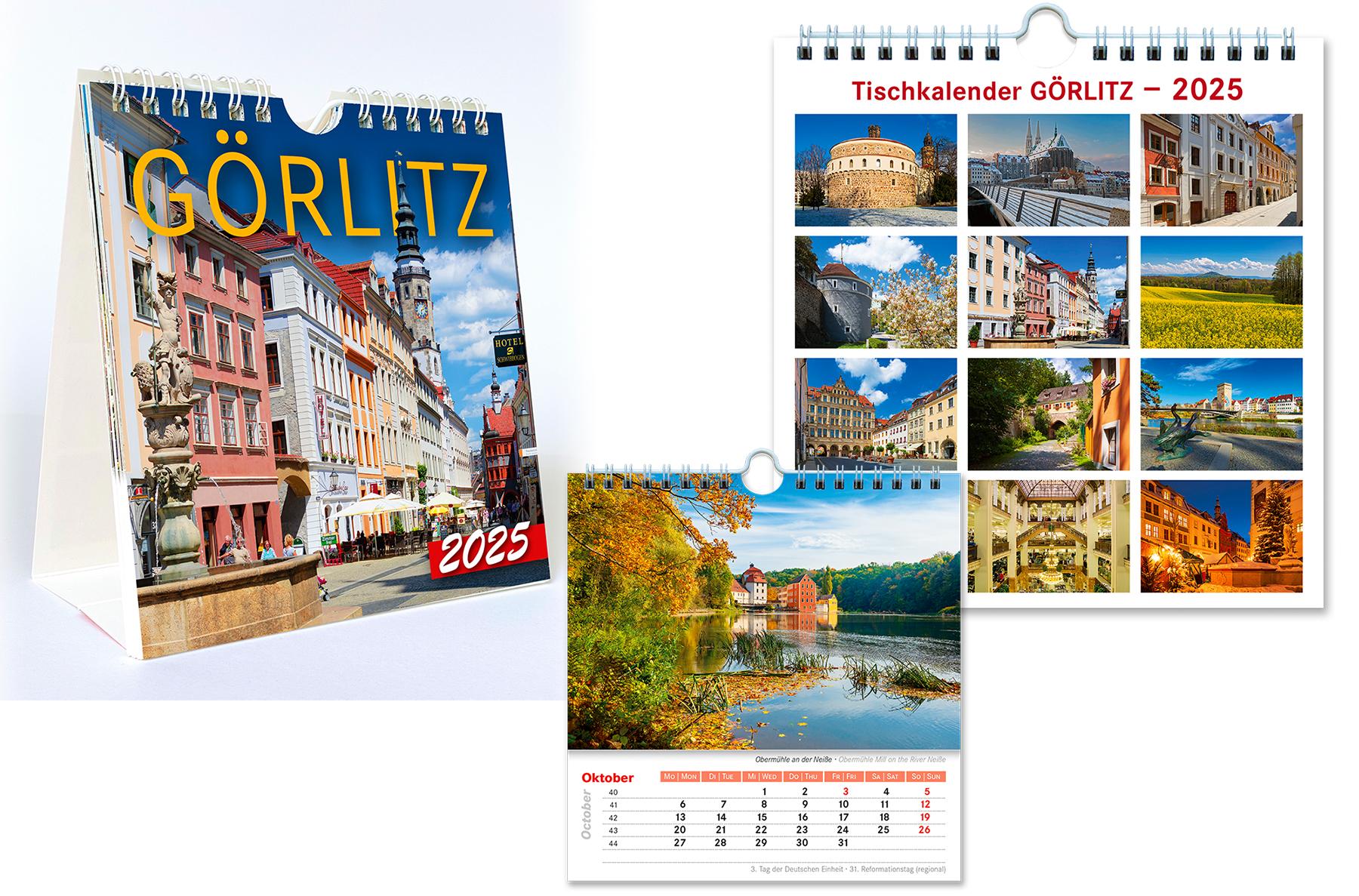 Beispielinhalt (Bild) Kalender Görlitz 2025