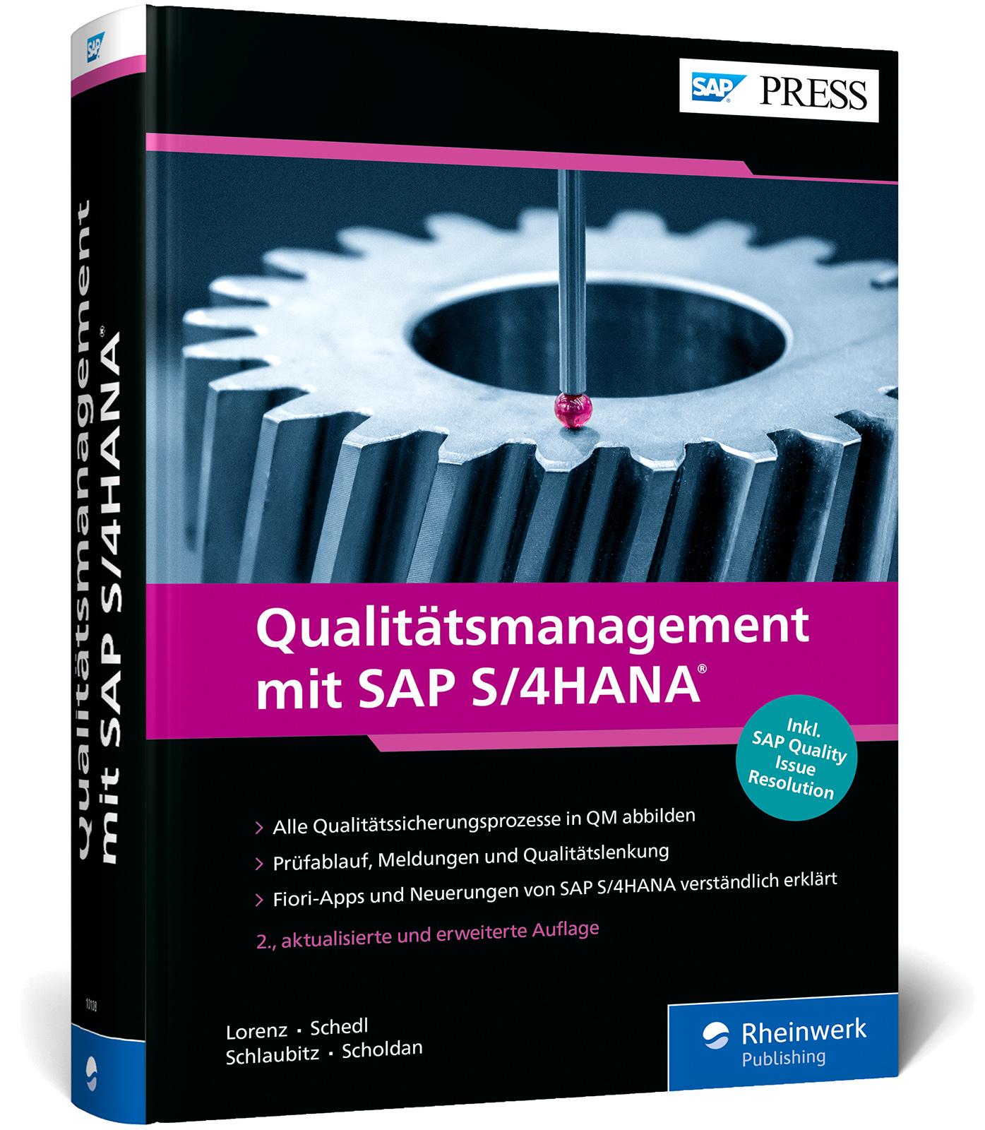 Vorderes Coverbild Qualitätsmanagement mit SAP S/4HANA