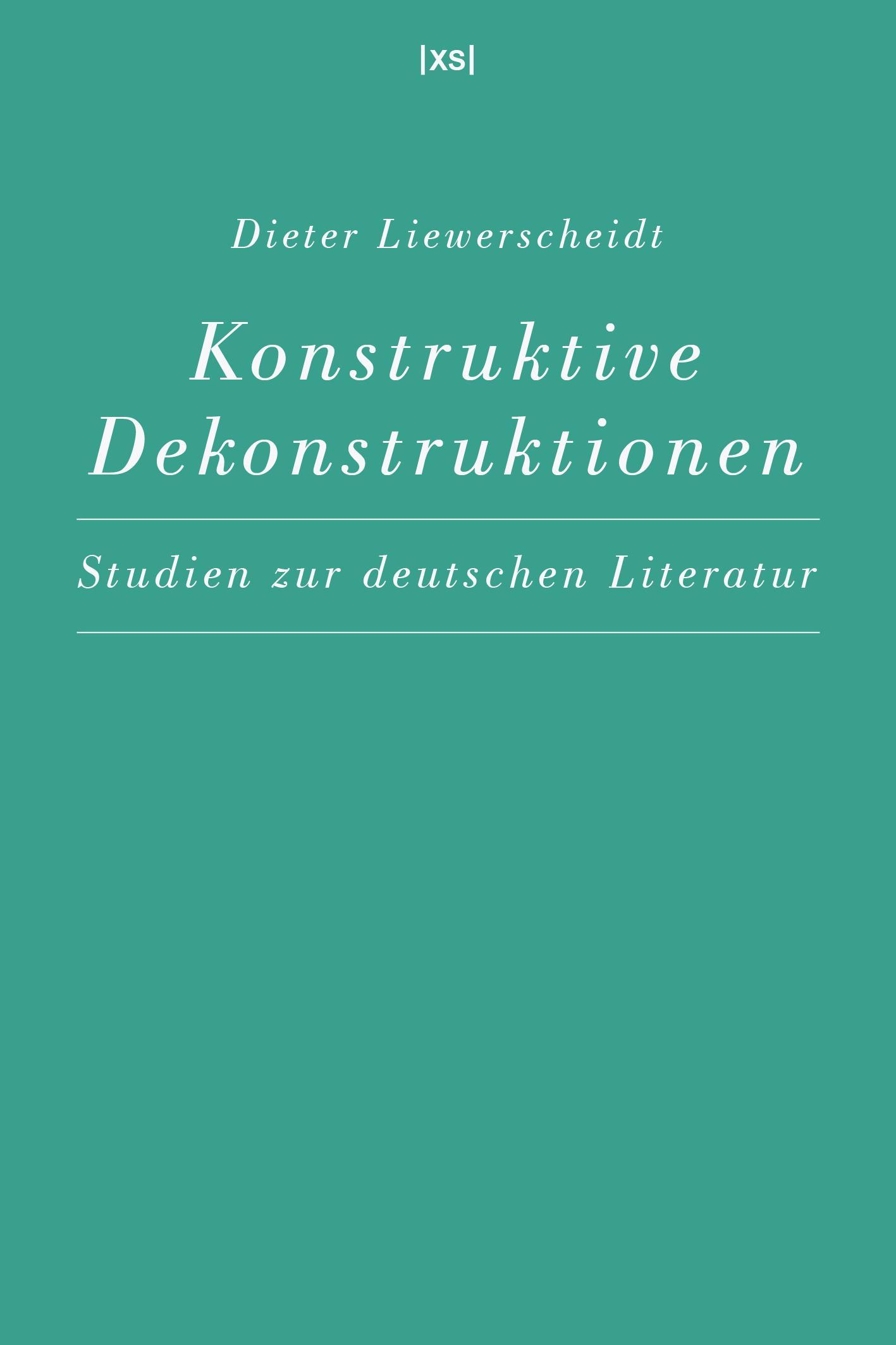 Vorderes Coverbild Konstruktive Dekonstruktionen