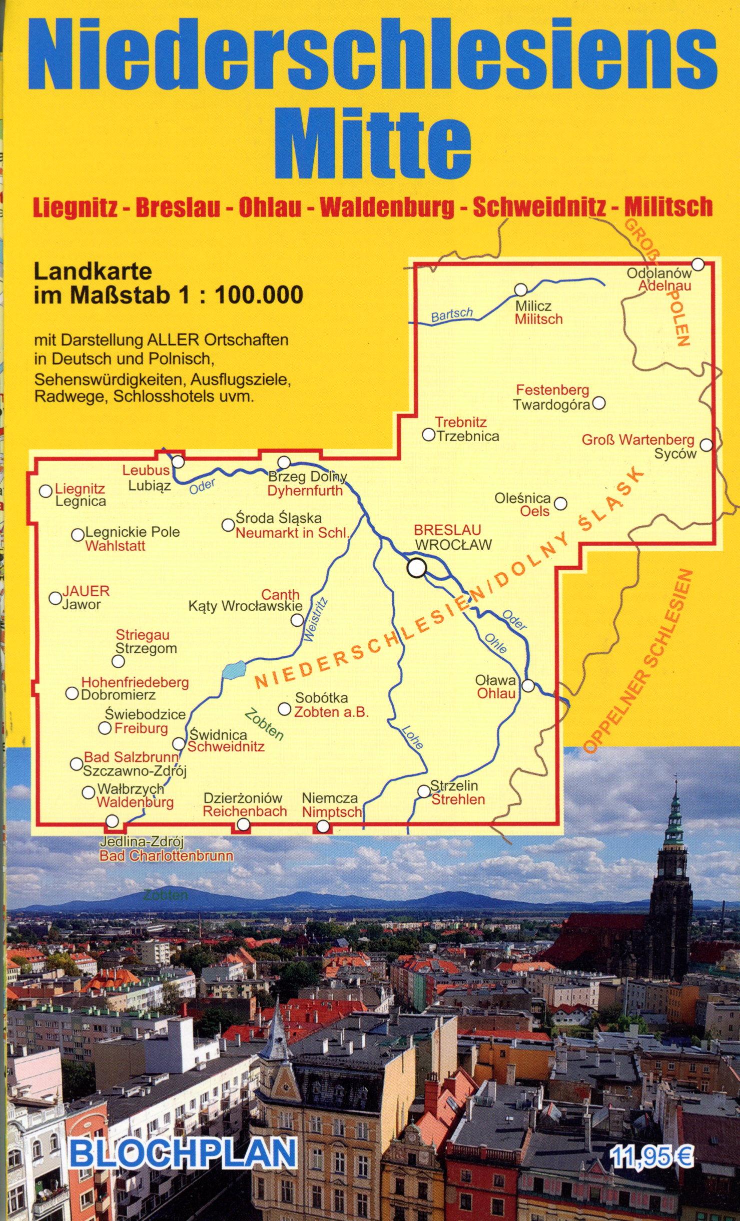 Vorderes Coverbild Landkarte Niederschlesiens Mitte