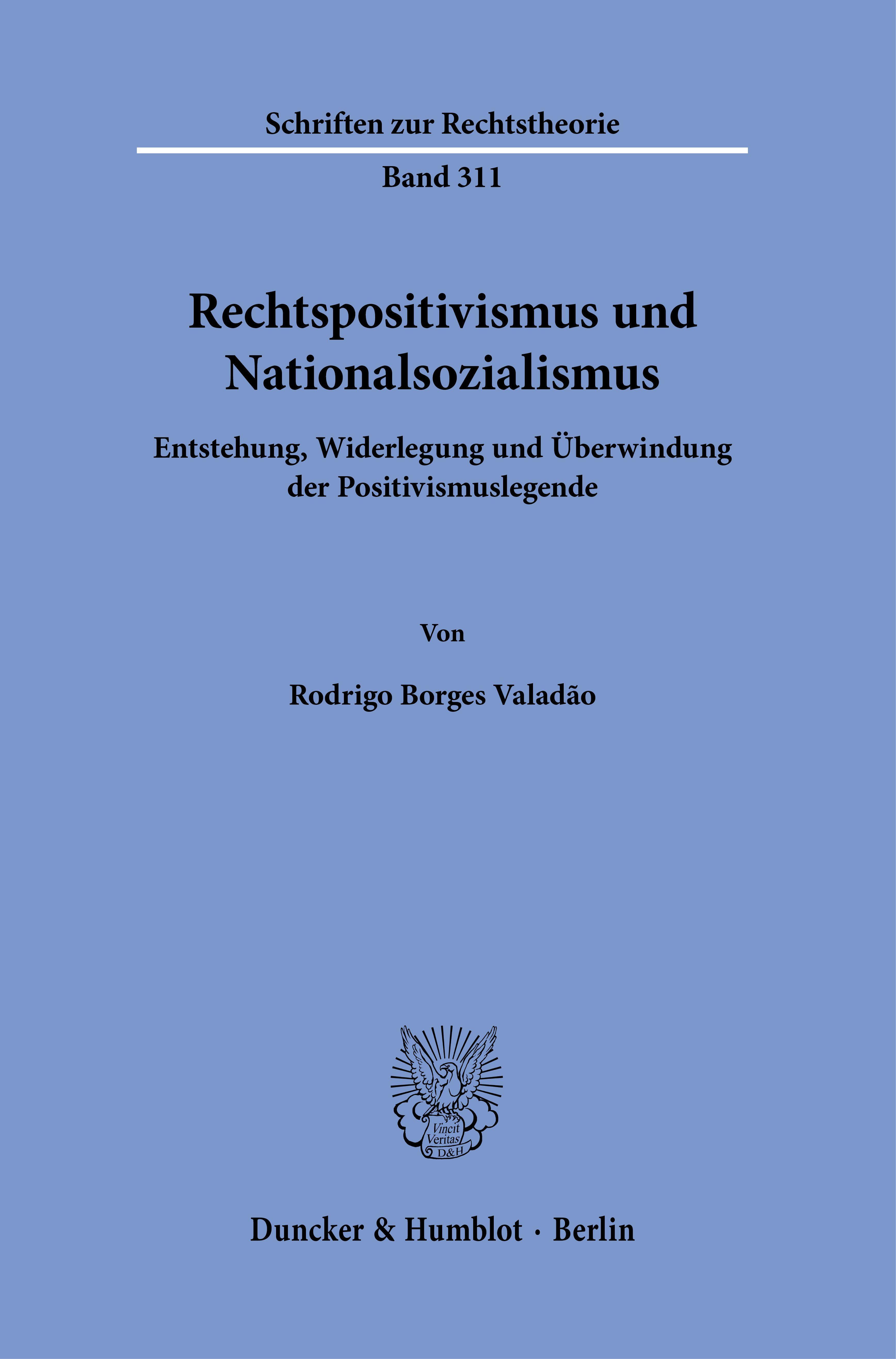 Vorderes Coverbild Rechtspositivismus und Nationalsozialismus