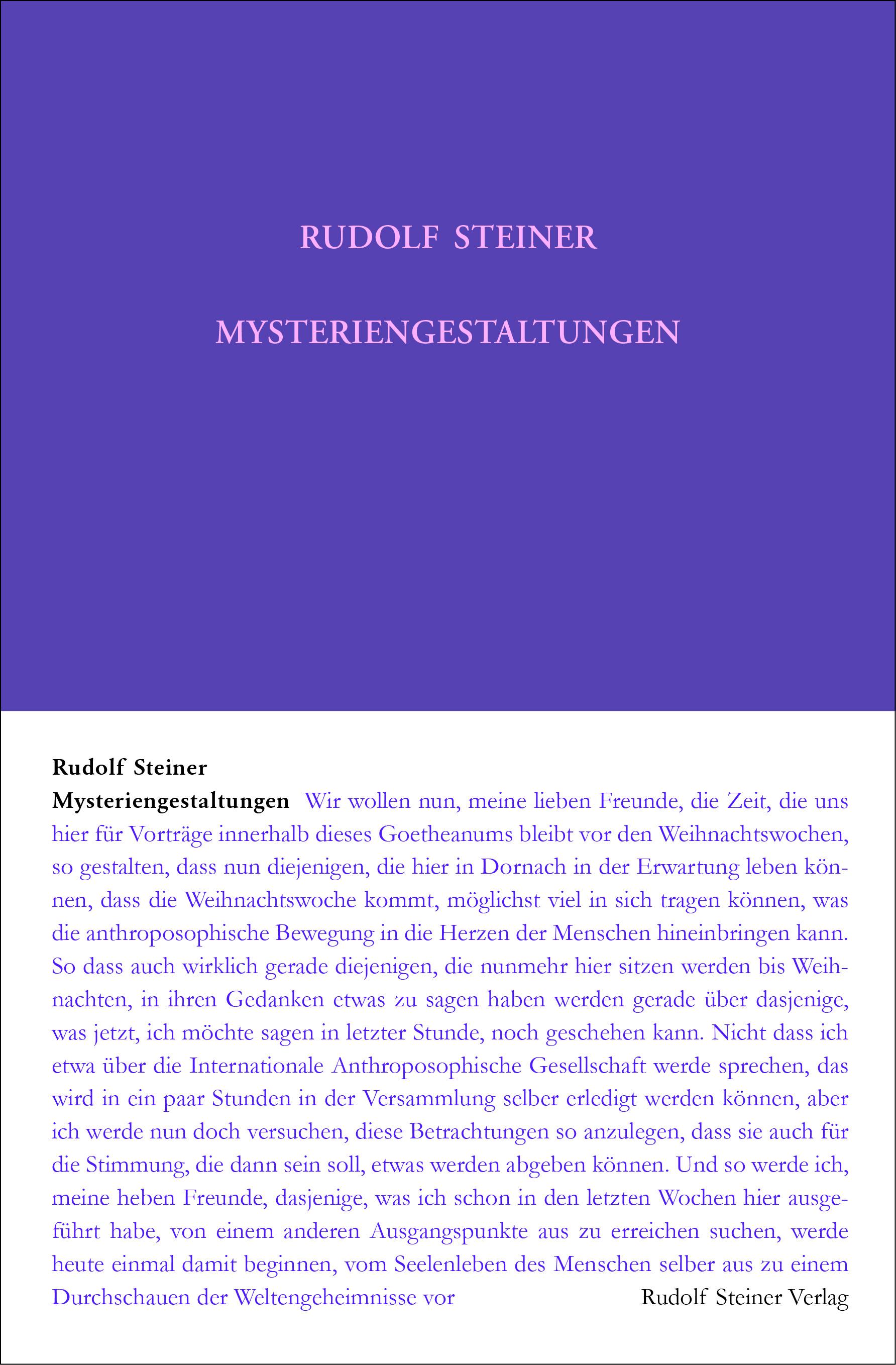 Vorderes Coverbild Mysteriengestaltungen