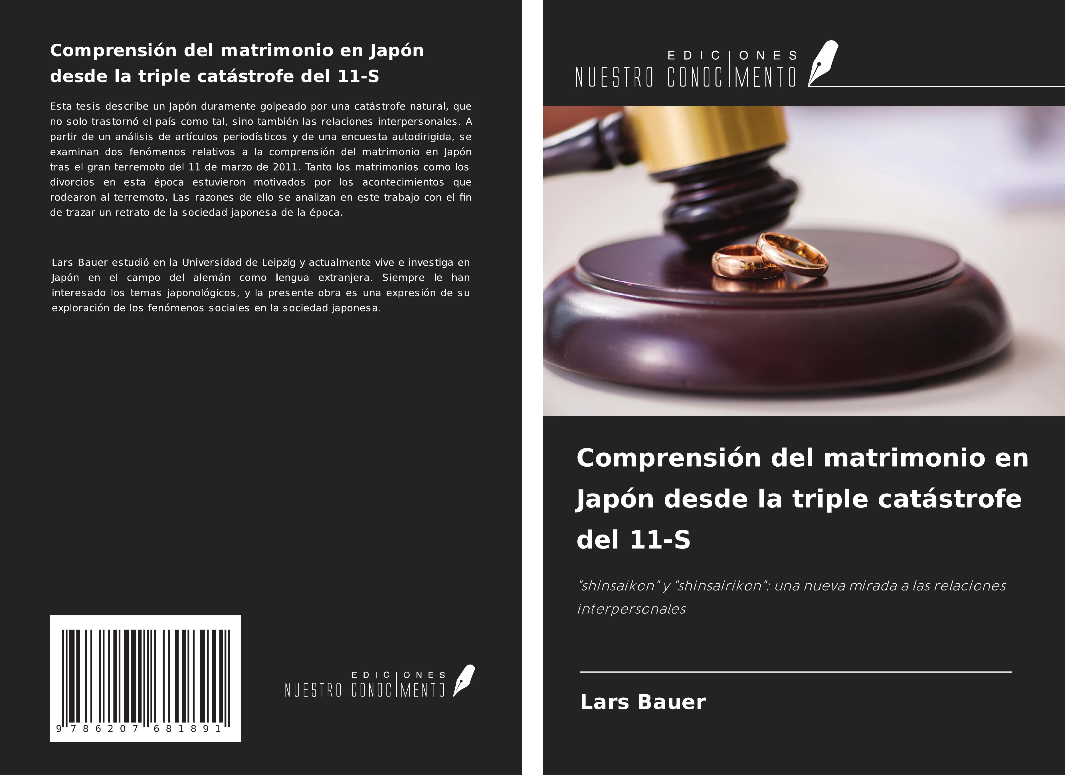 Vorderes Coverbild Comprensión del matrimonio en Japón desde la triple catástrofe del 11-S