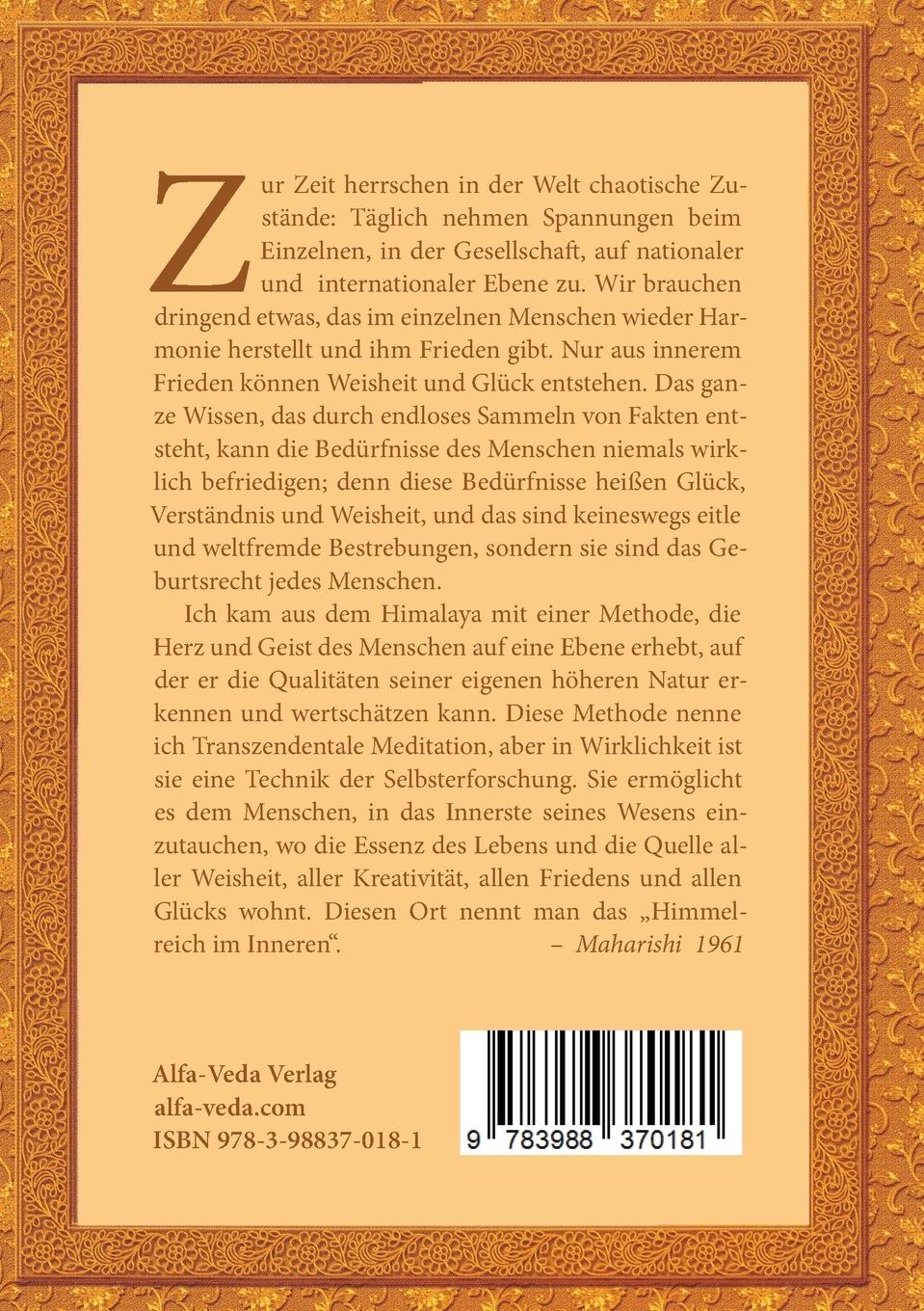Rückseitencover Transzendentale Meditation