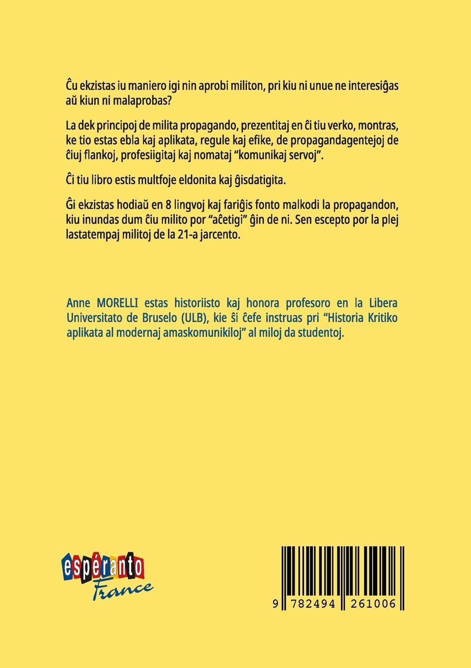 Rückseitencover Elementaj principoj de milita propagando