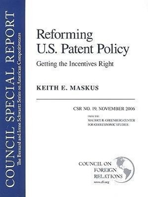 Vorderes Coverbild Reforming U.S. Patent Policy