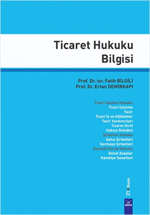 Vorderes Coverbild Ticaret Hukuku Bilgisi