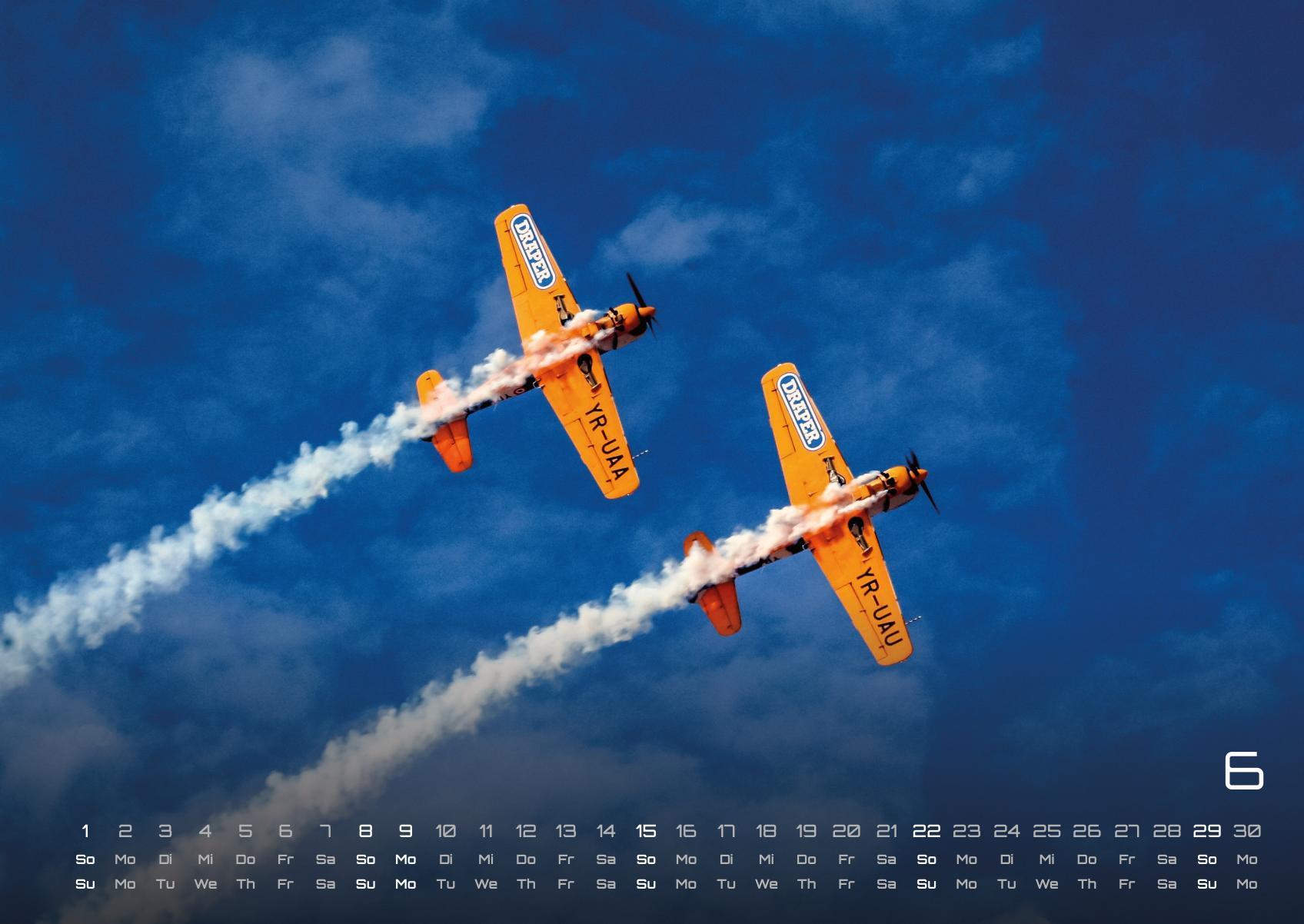 Beispielinhalt (Bild) Planes - Über den Wolken - Flugzeuge - 2025 - Kalender DIN A2