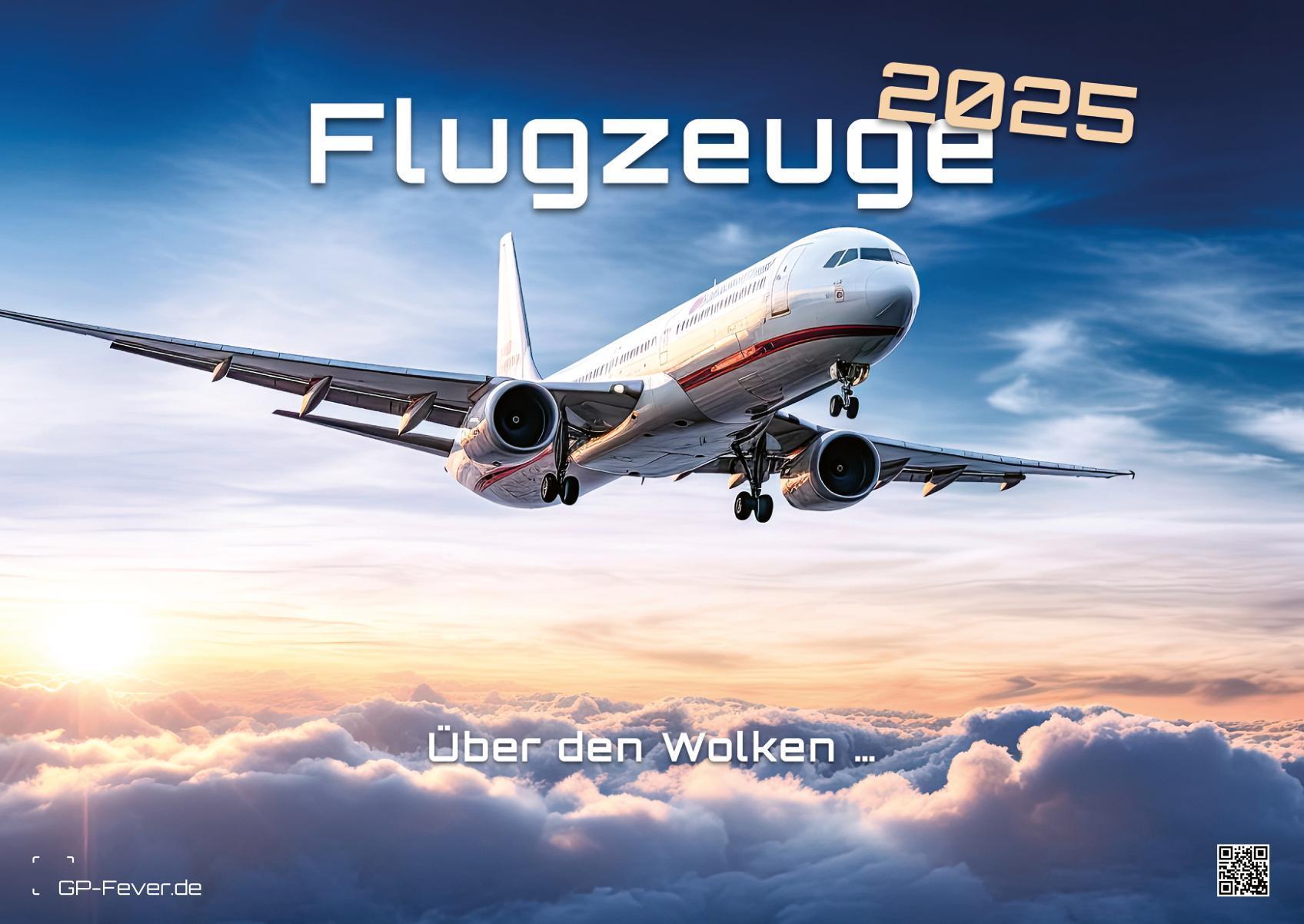 Vorderes Coverbild Planes - Über den Wolken - Flugzeuge - 2025 - Kalender DIN A2