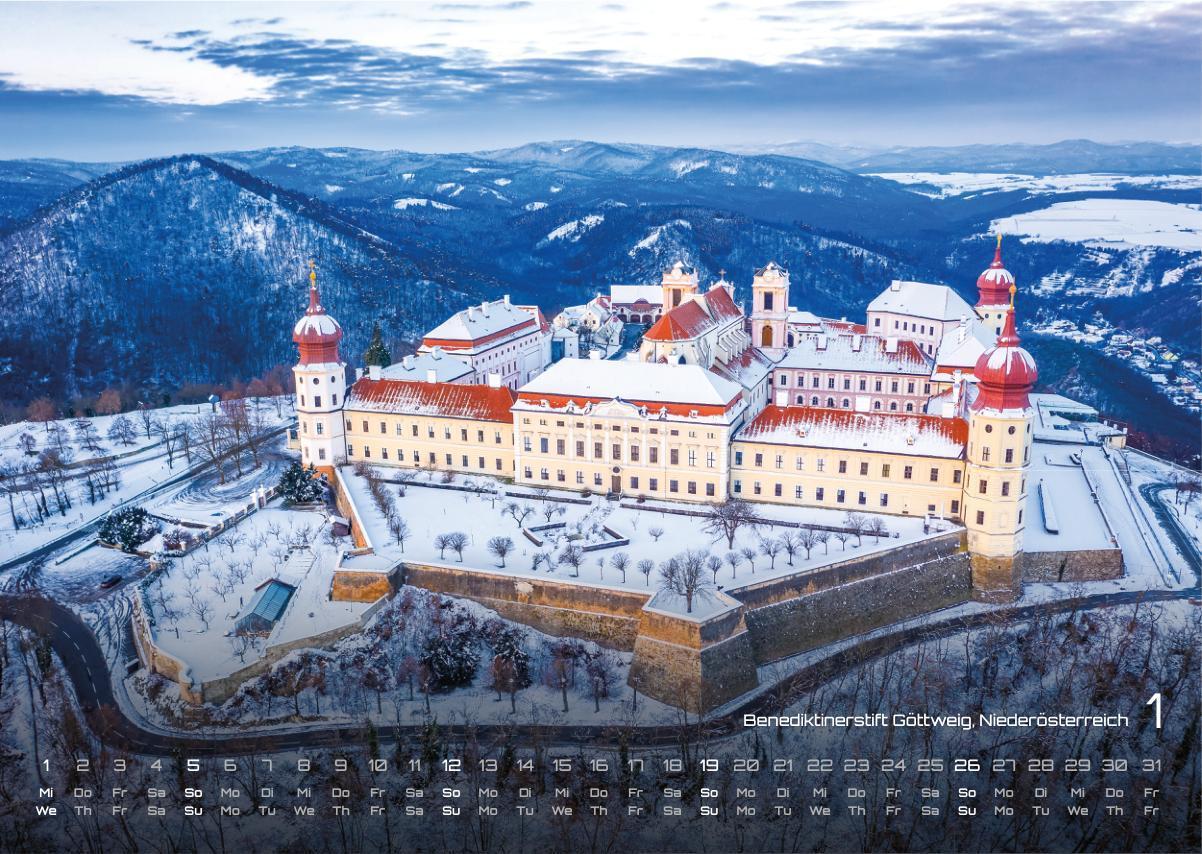 Beispielinhalt (Bild) Österreich - 2025 - Kalender DIN A3
