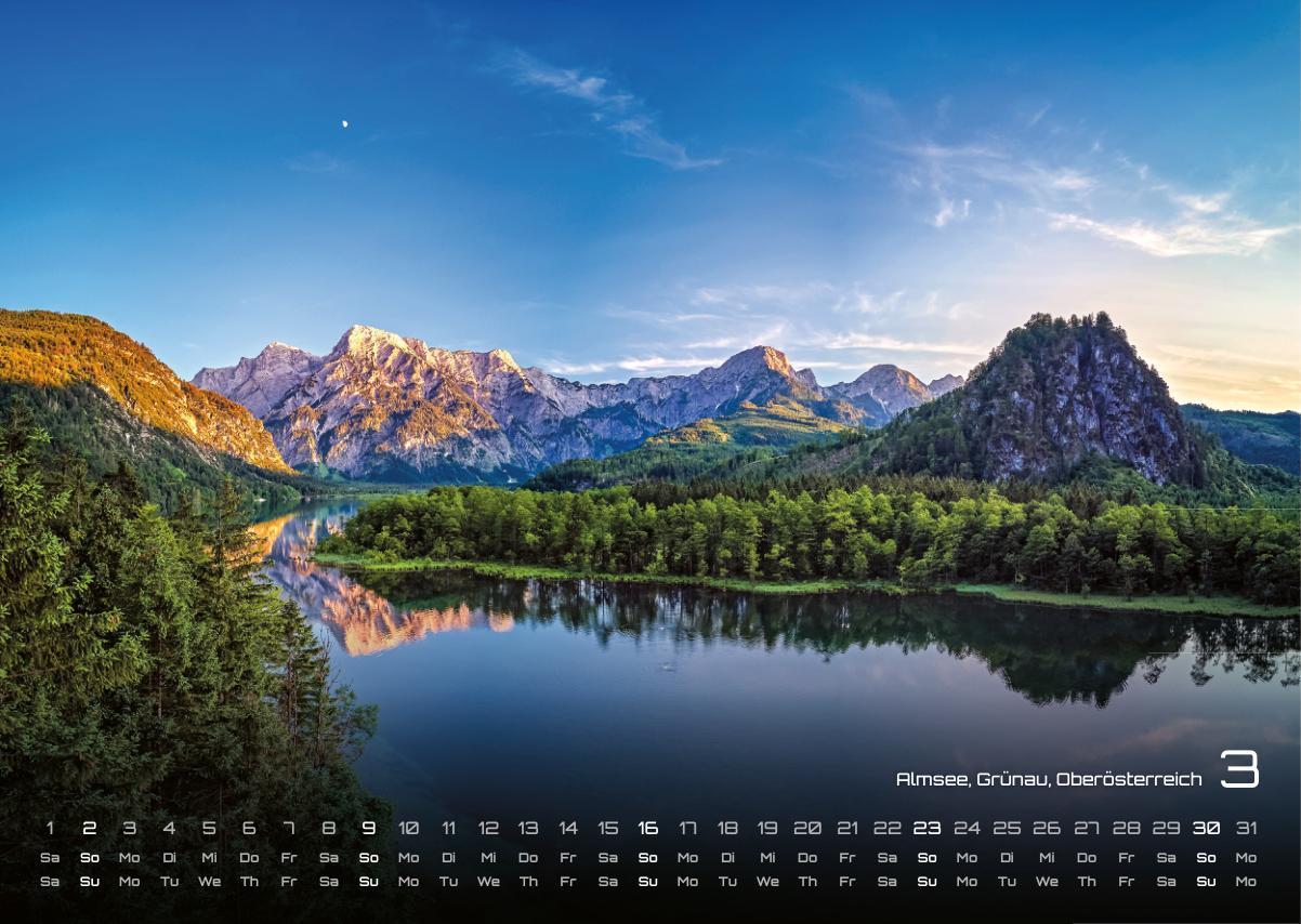Beispielinhalt (Bild) Österreich - 2025 - Kalender DIN A3