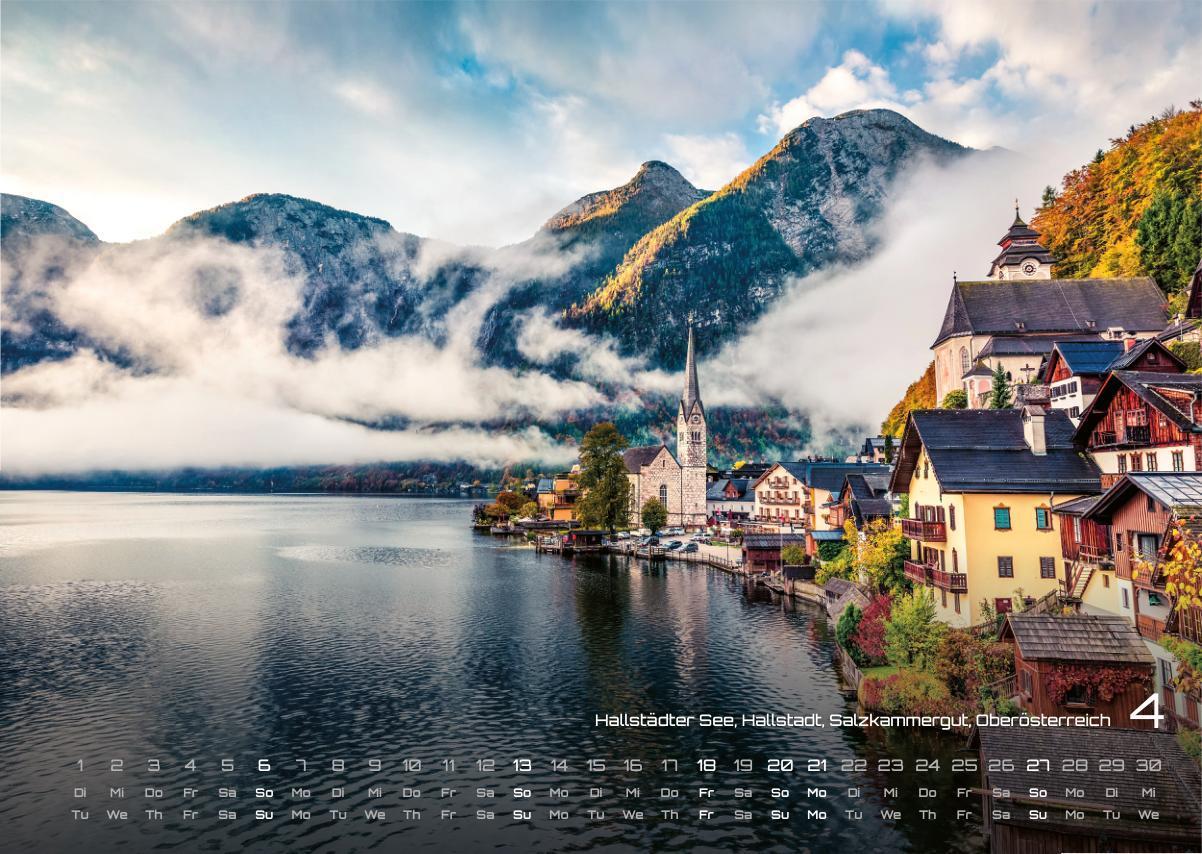 Beispielinhalt (Bild) Österreich - 2025 - Kalender DIN A3