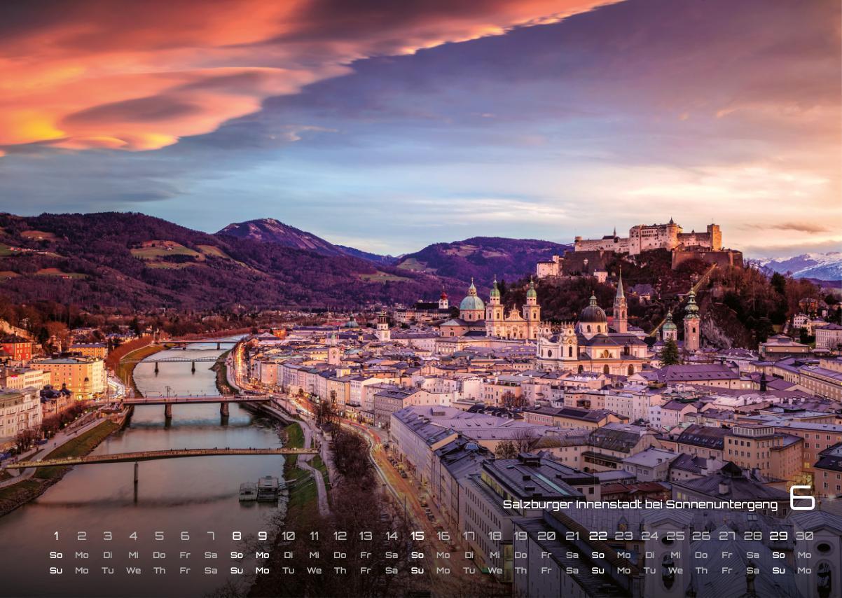 Beispielinhalt (Bild) Österreich - 2025 - Kalender DIN A3